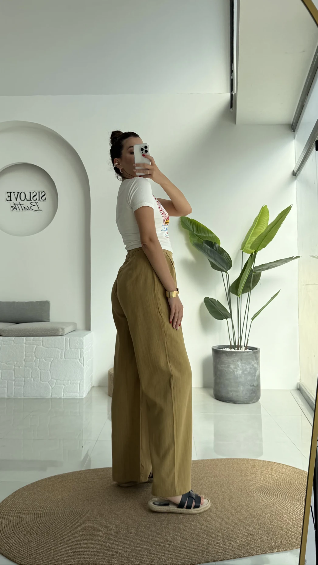 Floryn Cepli Pantolon - Hardal - 3756