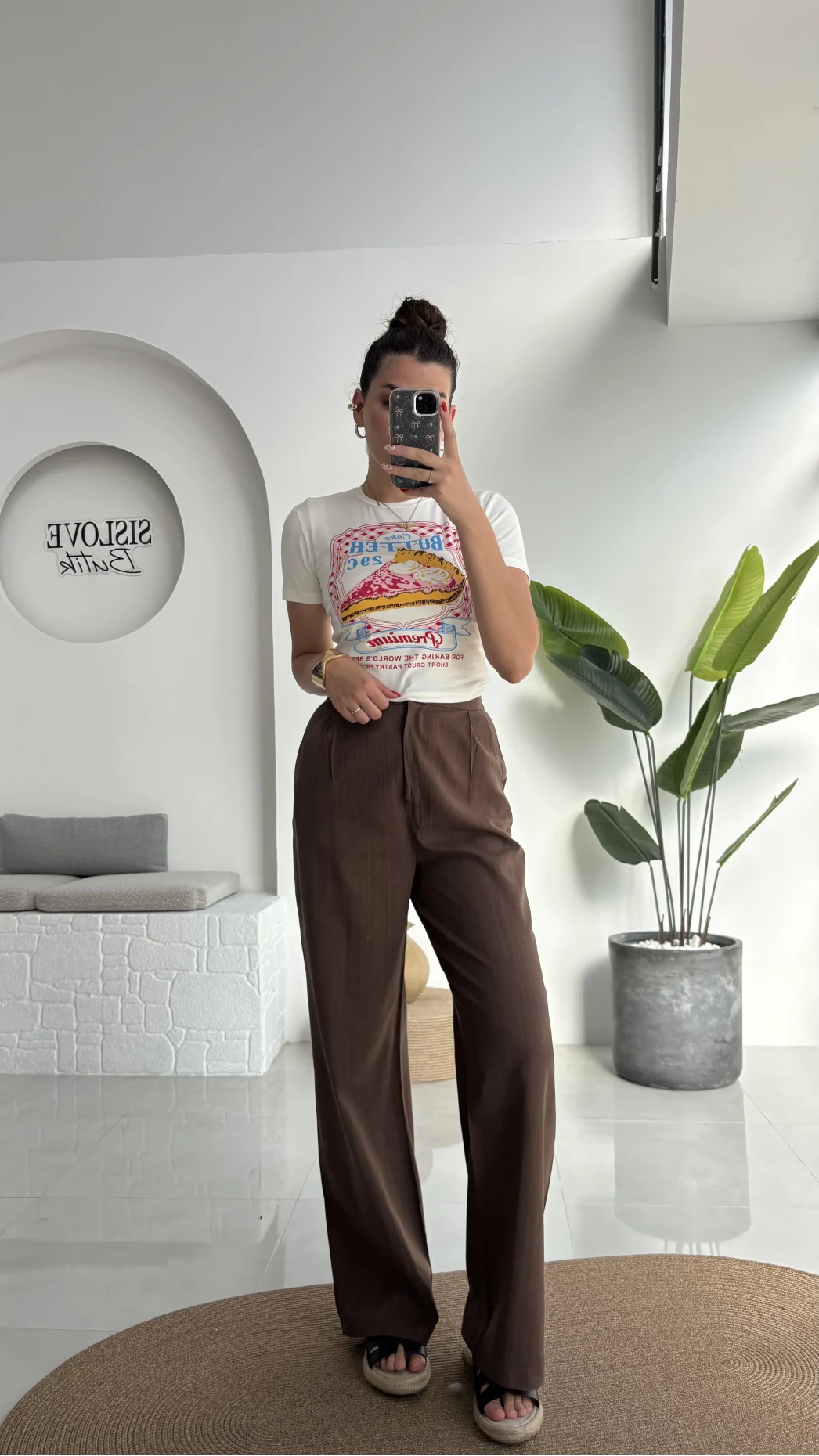 Floryn Cepli Pantolon - Kahve - 3756