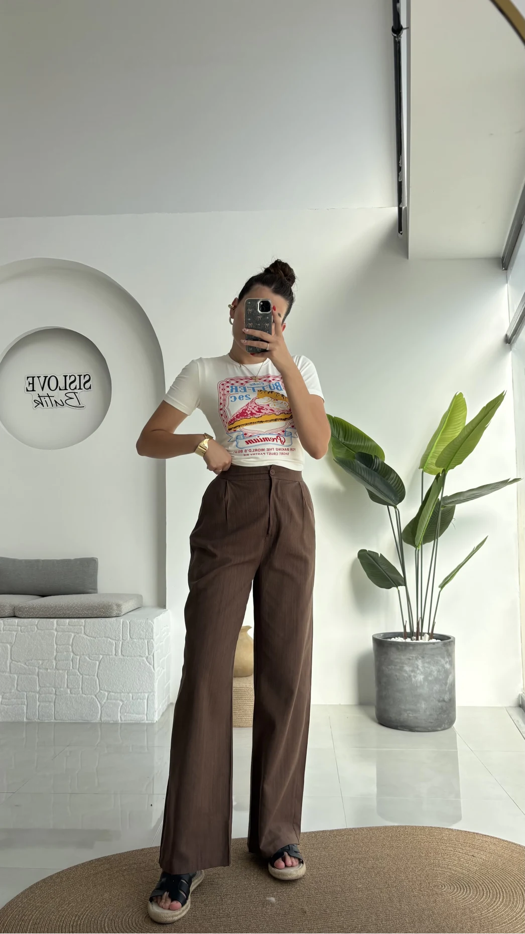 Floryn Cepli Pantolon - Kahve - 3756