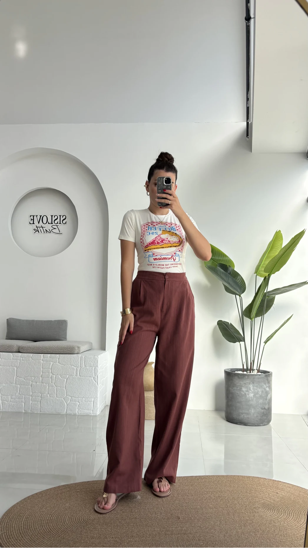 Floryn Cepli Pantolon - Kiremit - 3756