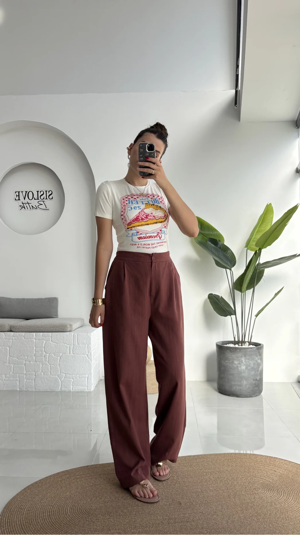 Floryn Cepli Pantolon - Kiremit - 3756