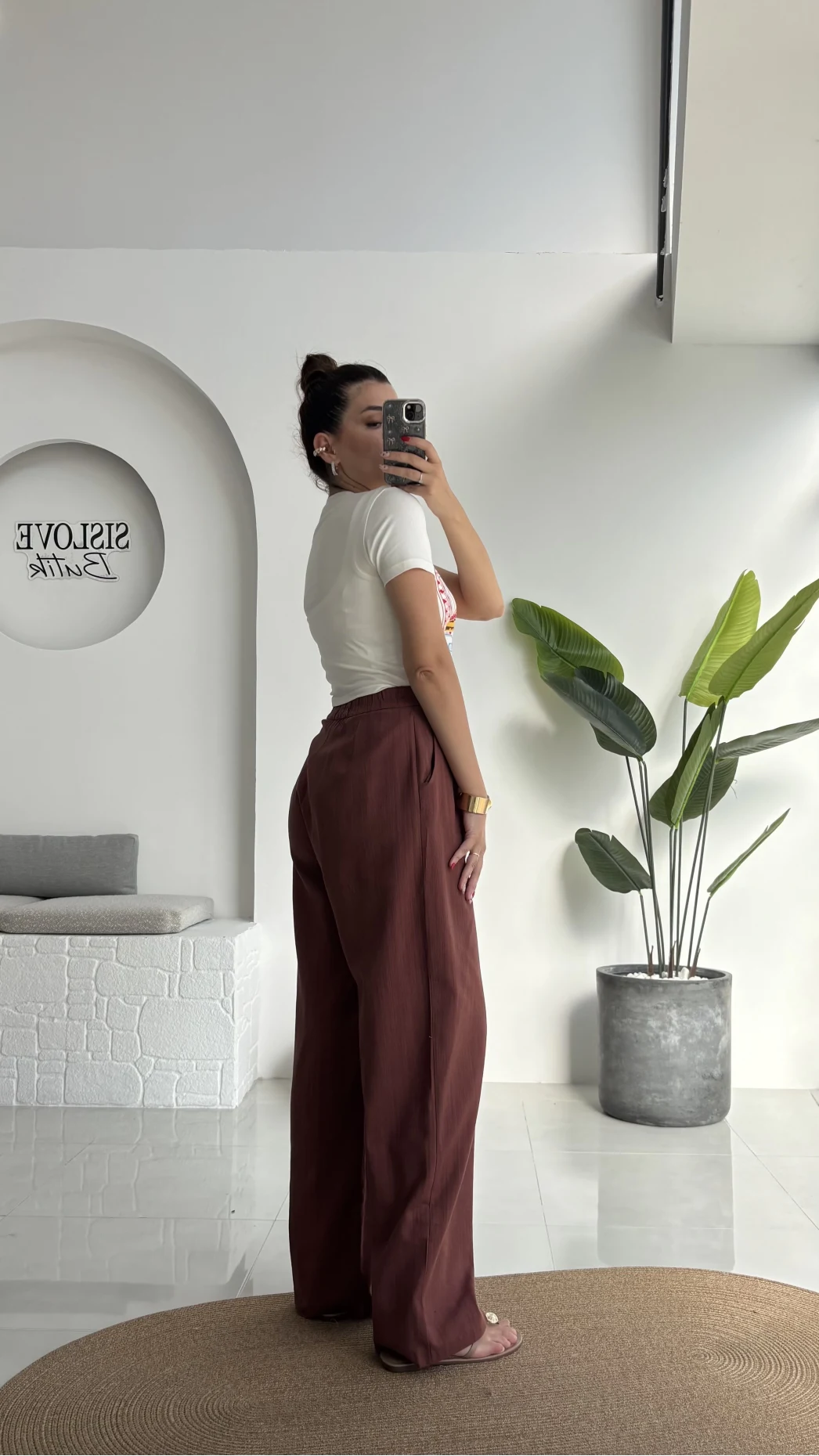 Floryn Cepli Pantolon - Kiremit - 3756