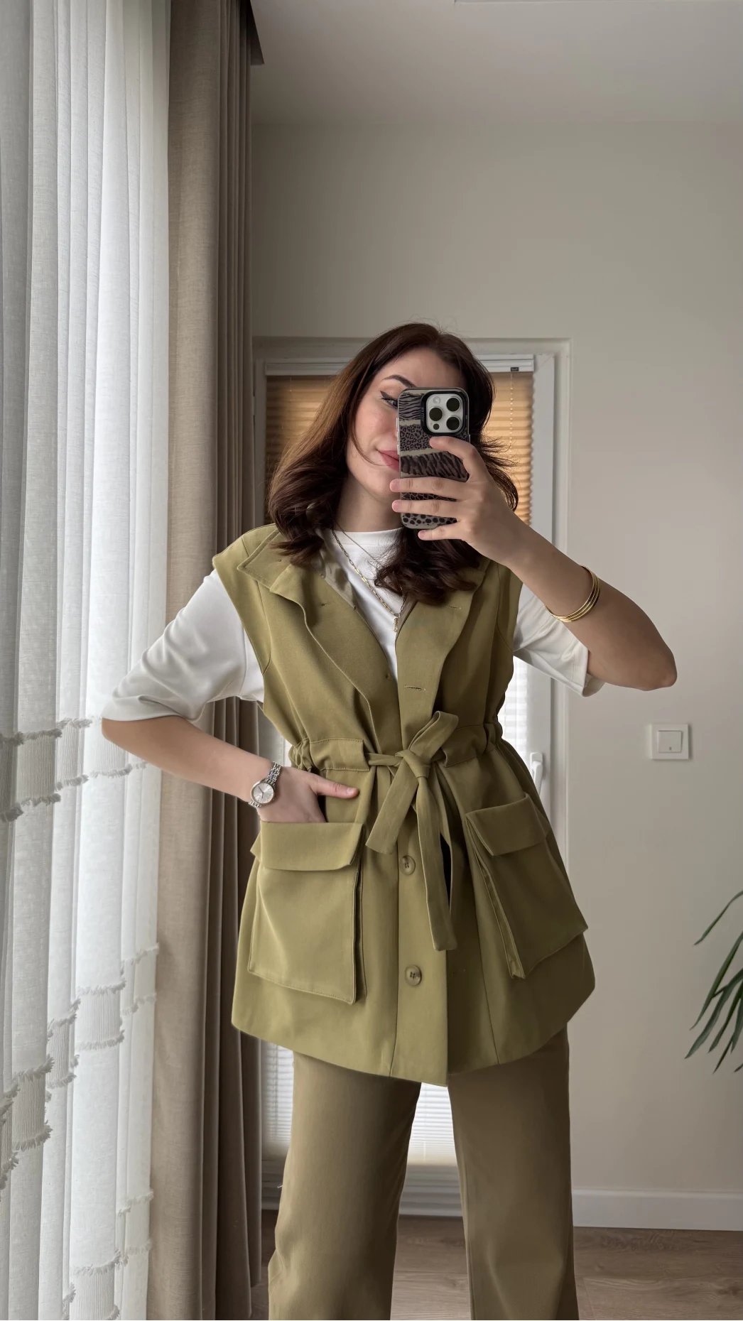 Gamardin Büyük Cepli Yelek - Haki