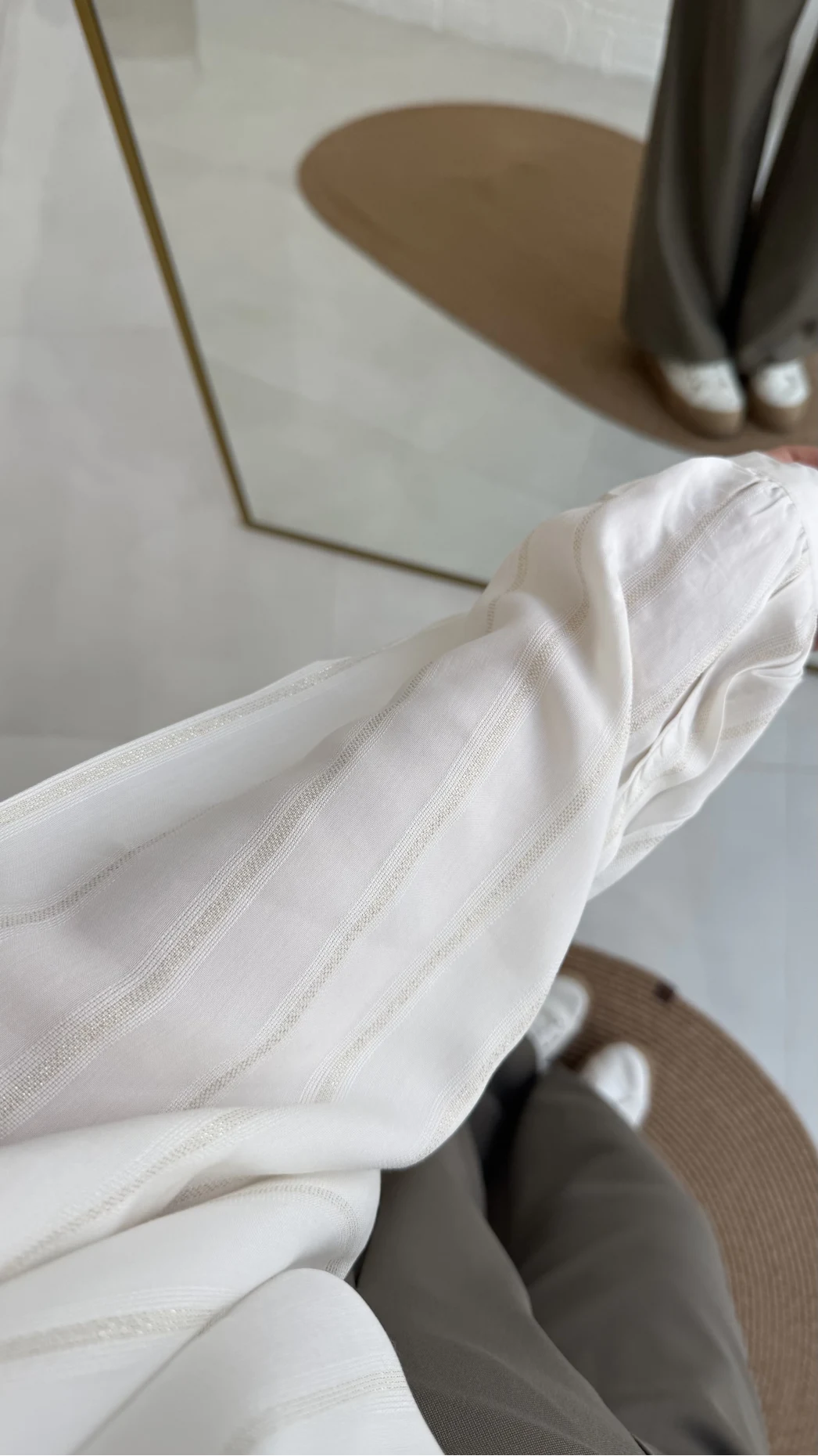 Gipe Detay Işıltı Gömlek - Gold - 2062