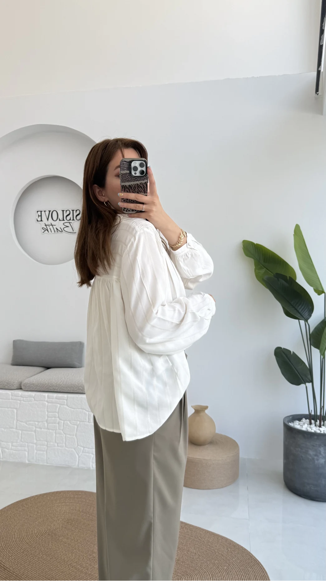 Gipe Detay Işıltı Gömlek - Gold - 2062