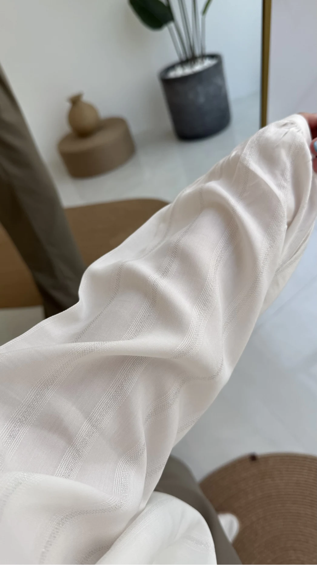 Gipe Detay Işıltı Gömlek - Gümüş - 2062