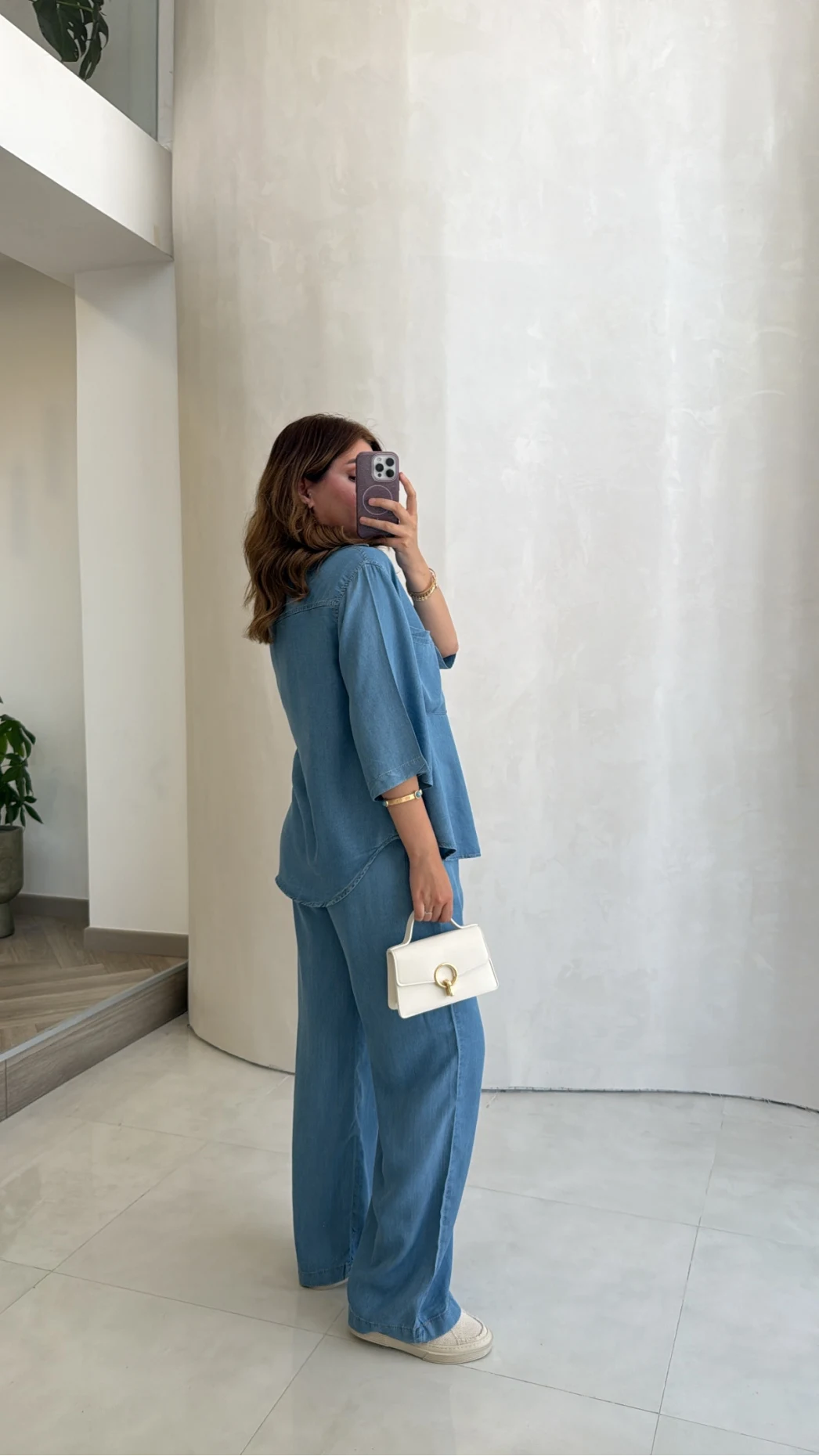 Goldie Denim Gömlek Pantolon Takım - Açık Mavi - Kod: 0926