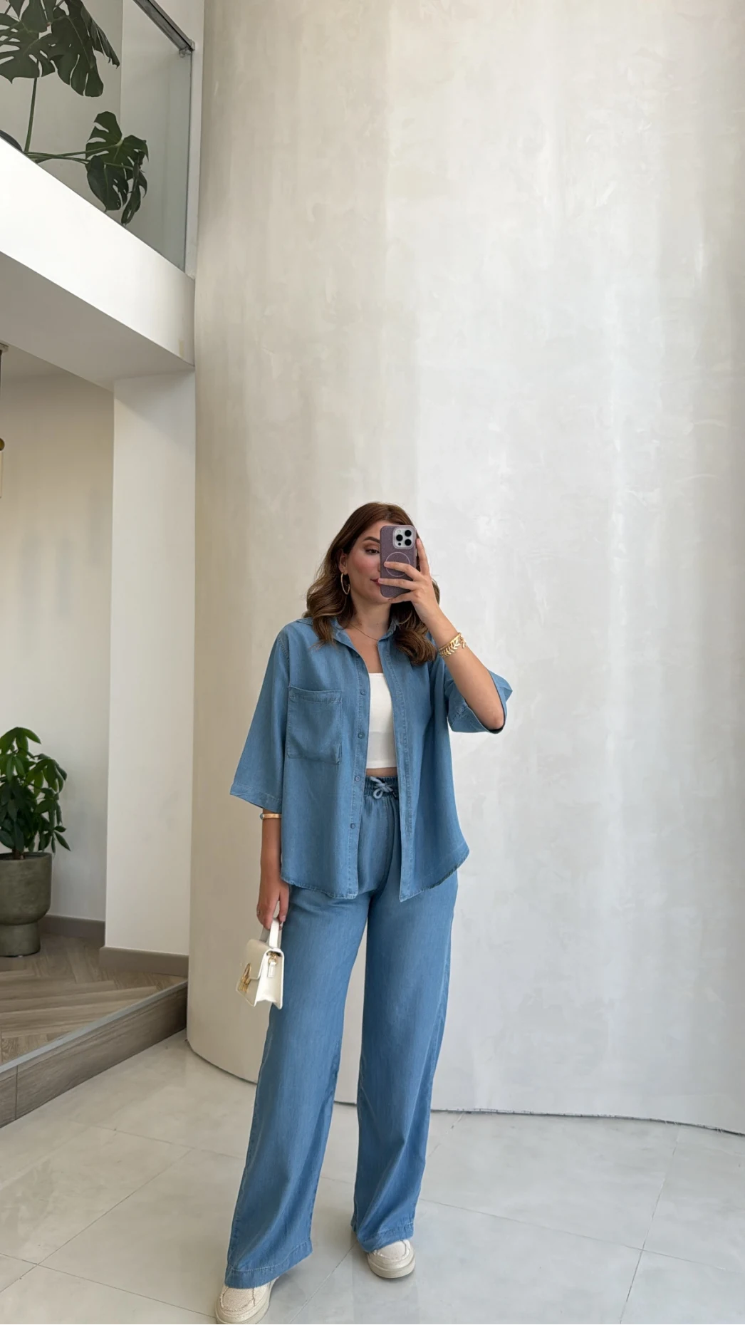 Goldie Denim Gömlek Pantolon Takım - Açık Mavi - Kod: 0926