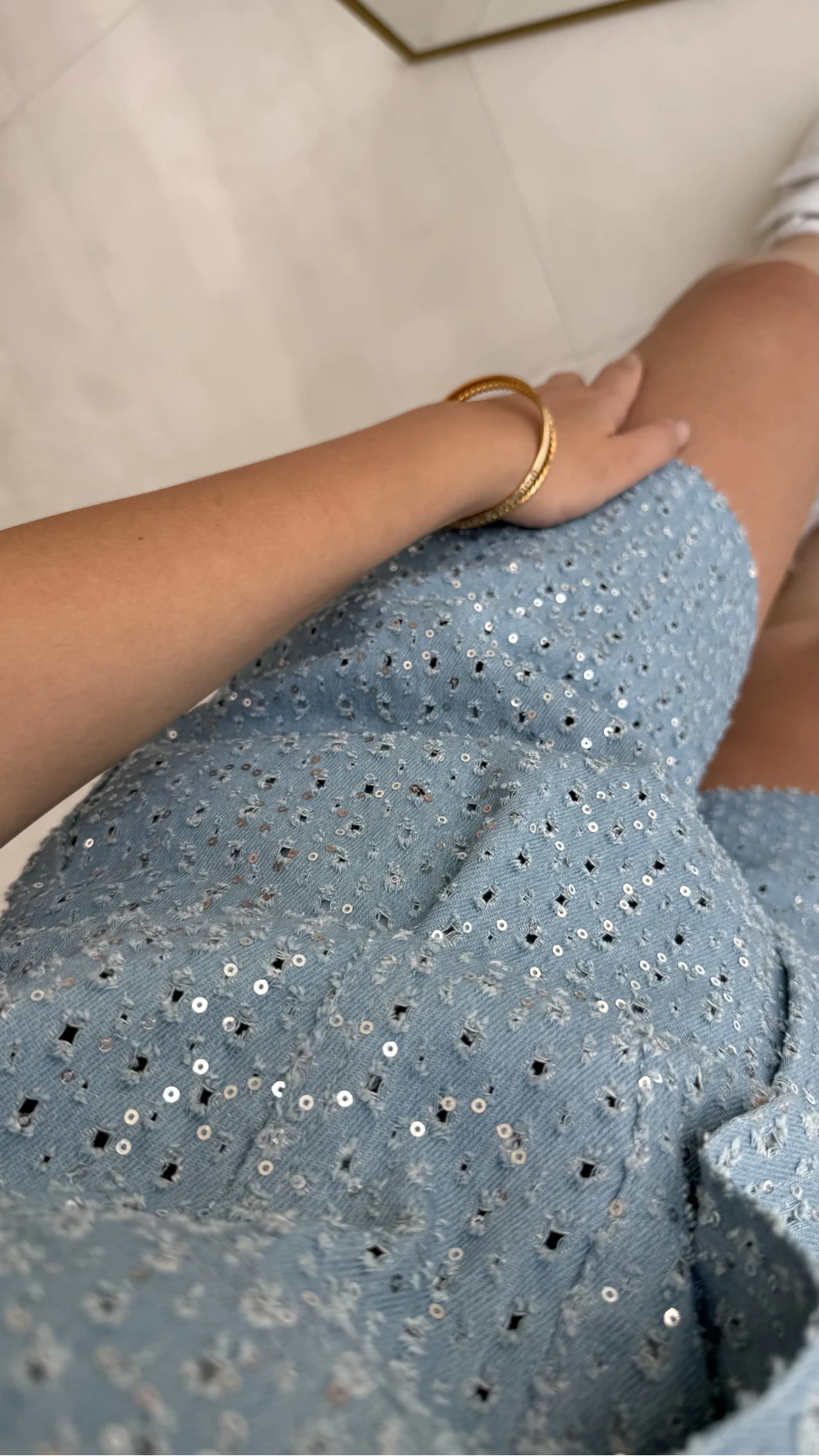 Goldie Pullu Mavi Yelek Şort Takım - 88726 - 85335