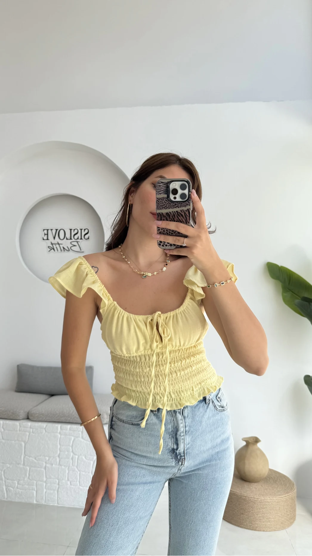 Gori Gipeli Bluz - Sarı - 106198