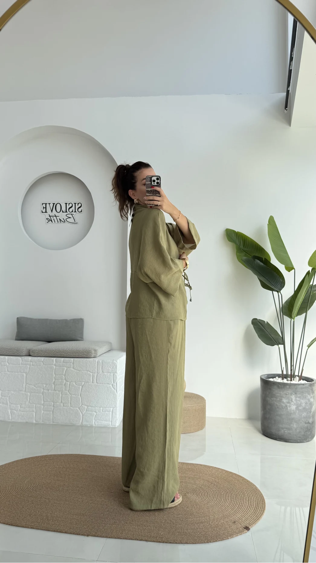 Grape Kimono Takım - Haki - 8002