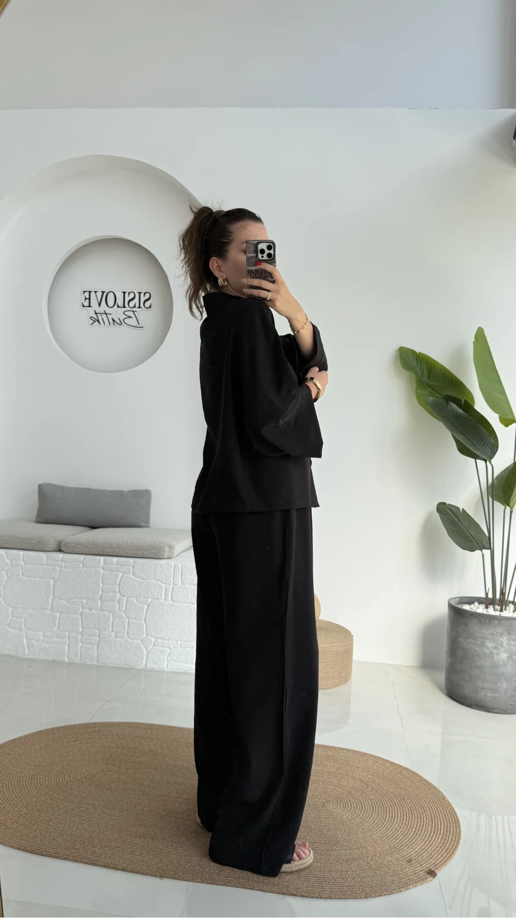 Grape Kimono Takım - Siyah - 8002