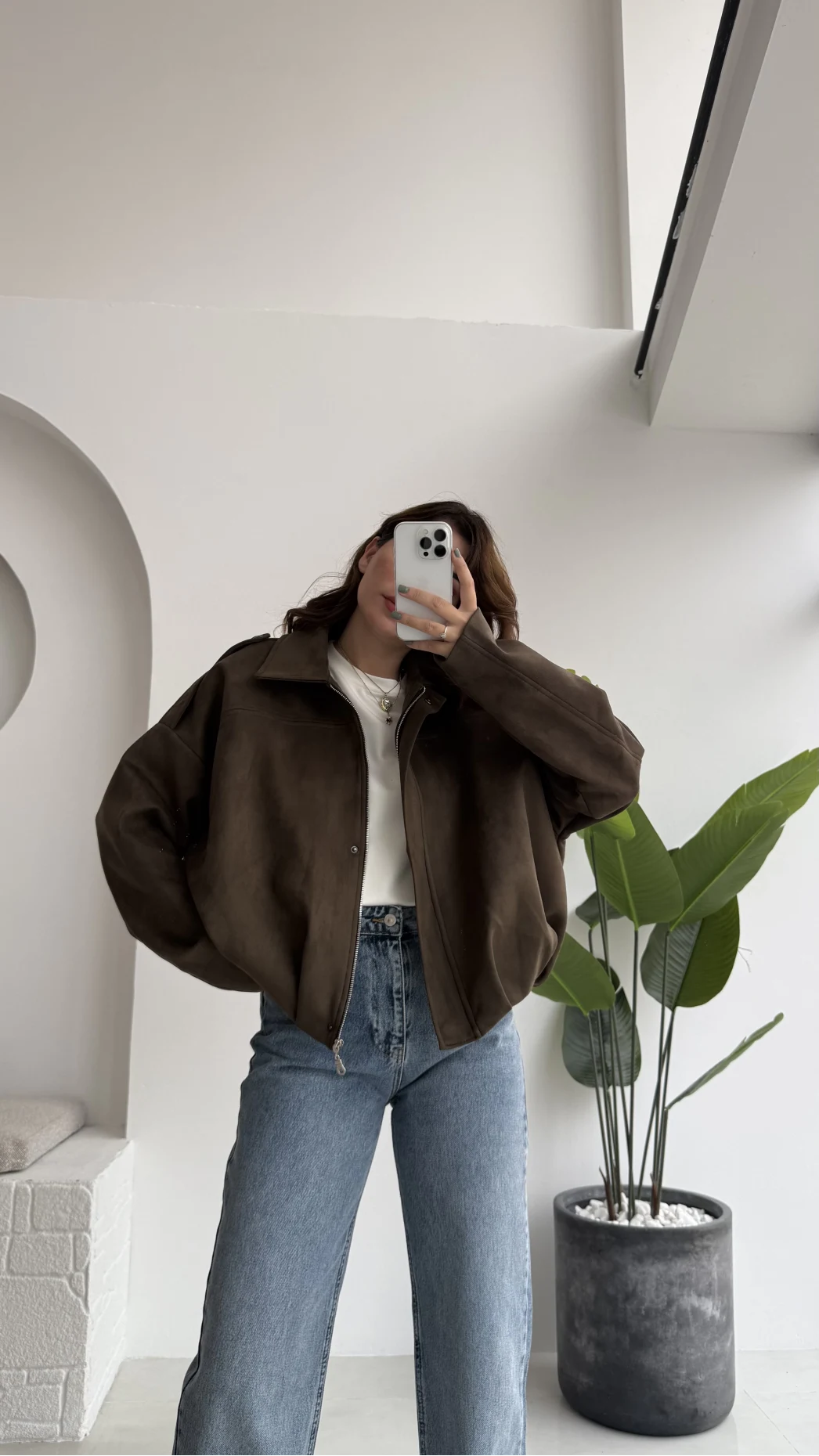 Haki Süet Ceket - Kod: 508230