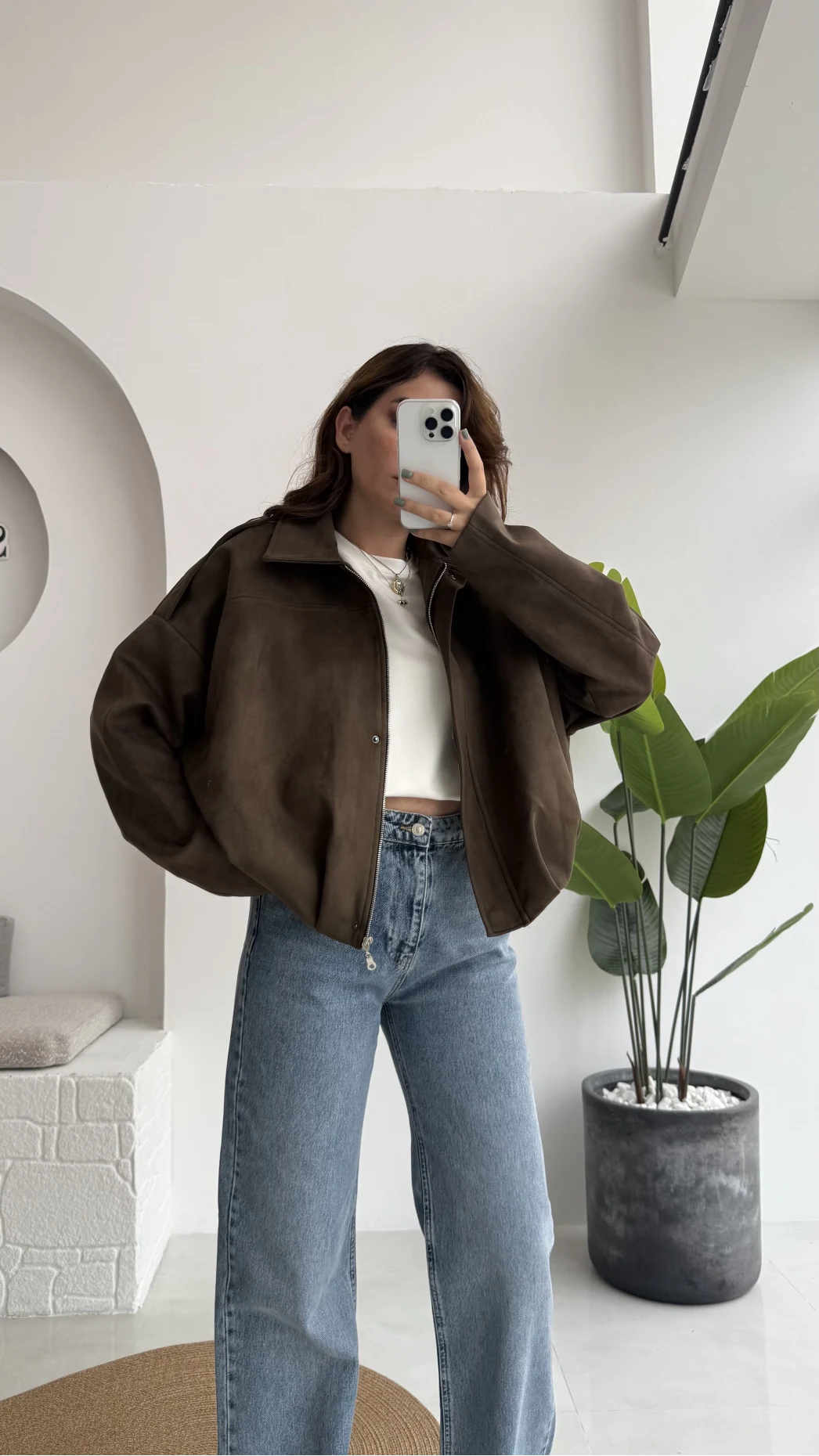 Haki Süet Ceket - Kod: 508230