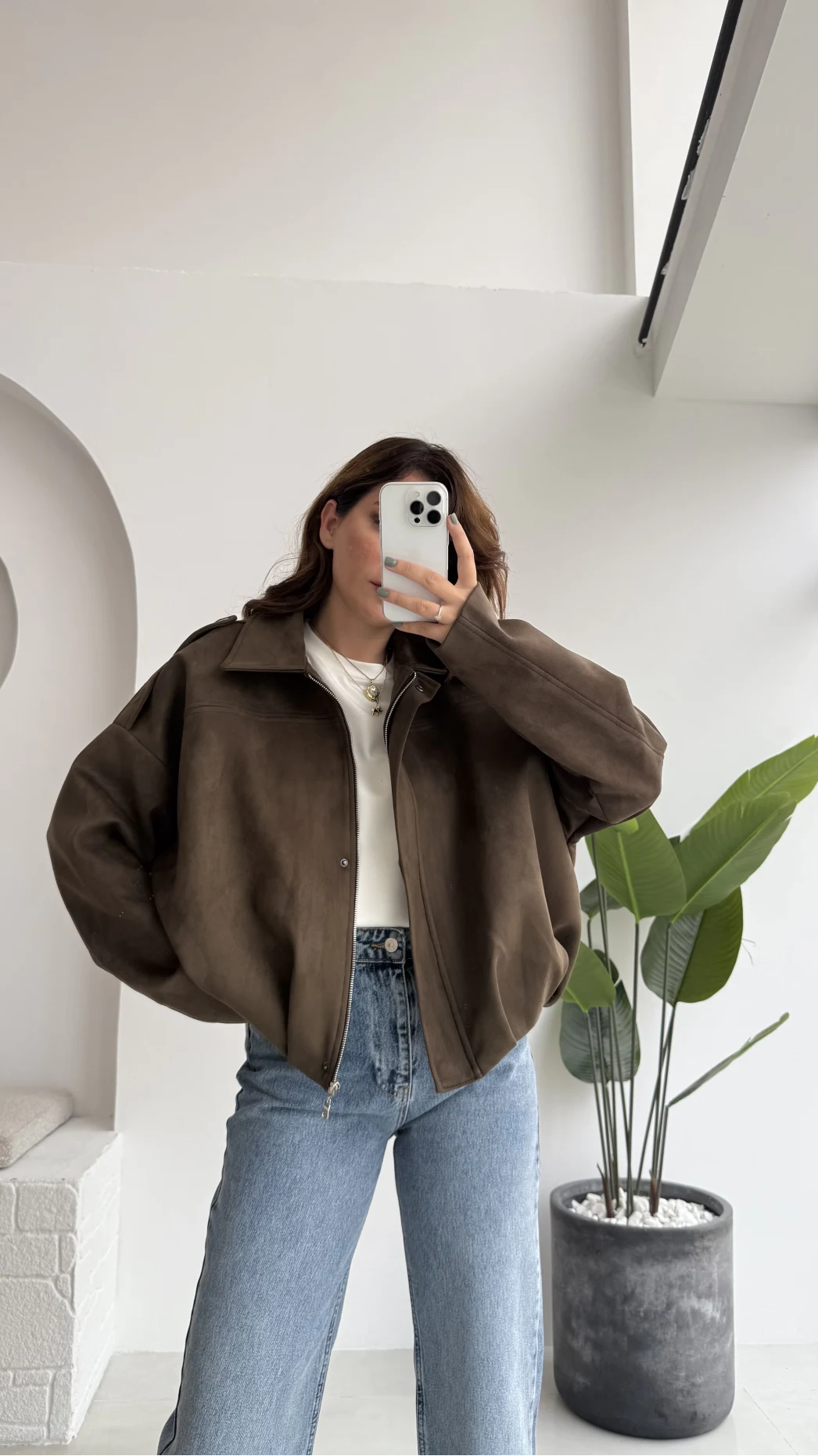 Haki Süet Ceket - Kod: 508230