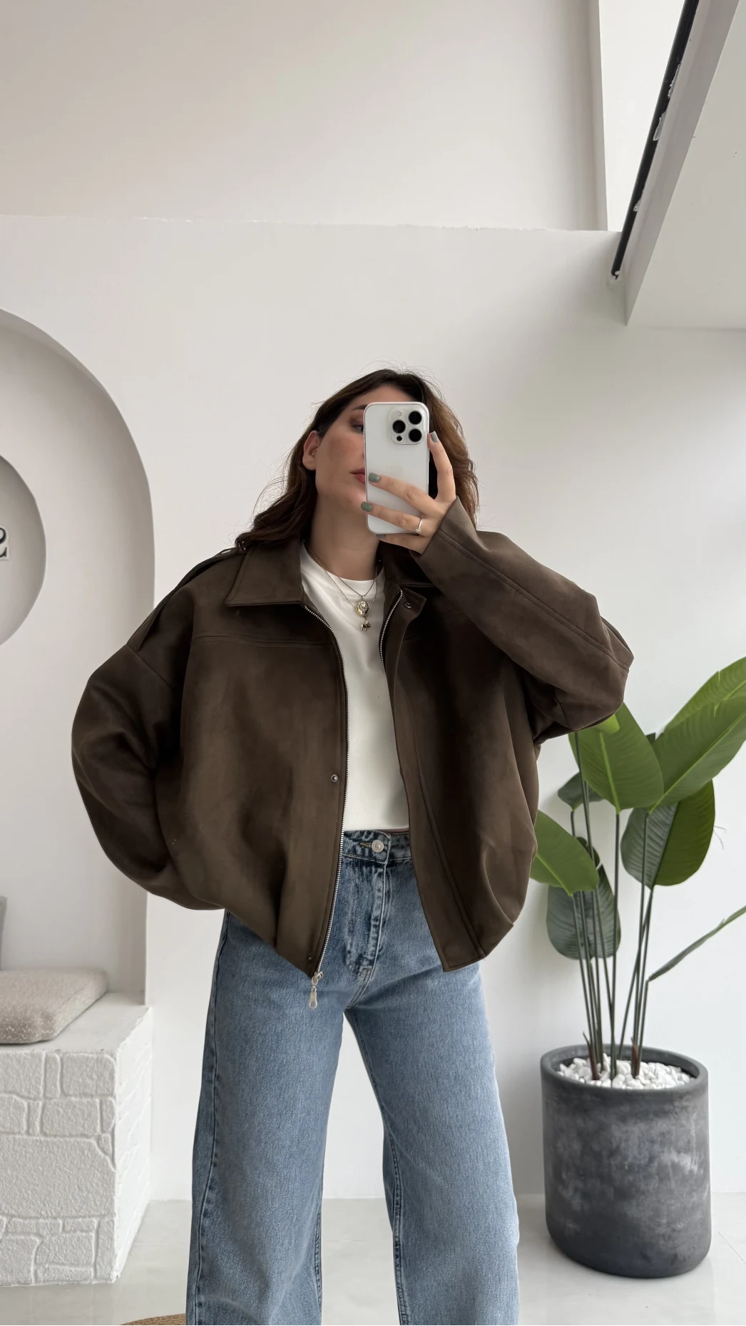 Haki Süet Ceket - Kod: 508230