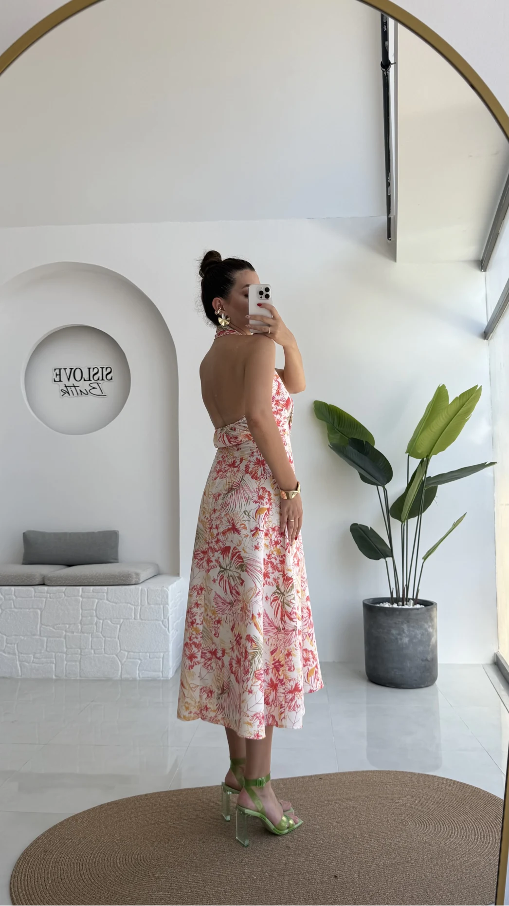 İbiza Boyundan Geçmeli Elbise - 8220