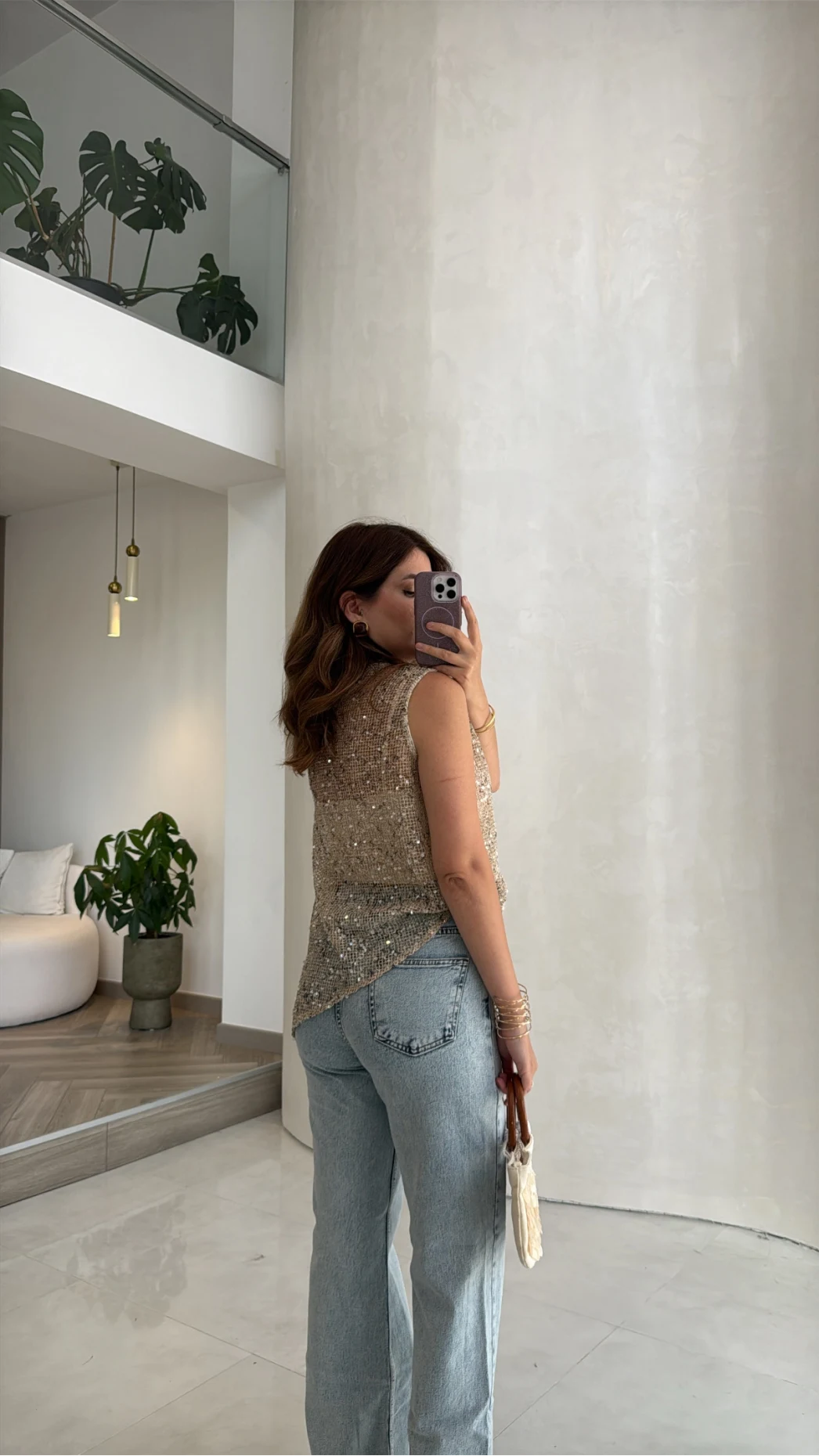 İçi Askılı Body Pullu Bluz - Taş - Kod: 1115