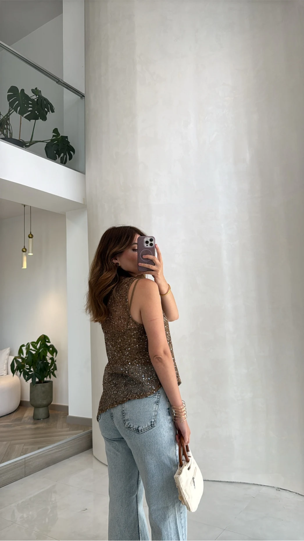 İçi Askılı Body Pullu Bluz - Vizon - Kod: 1115