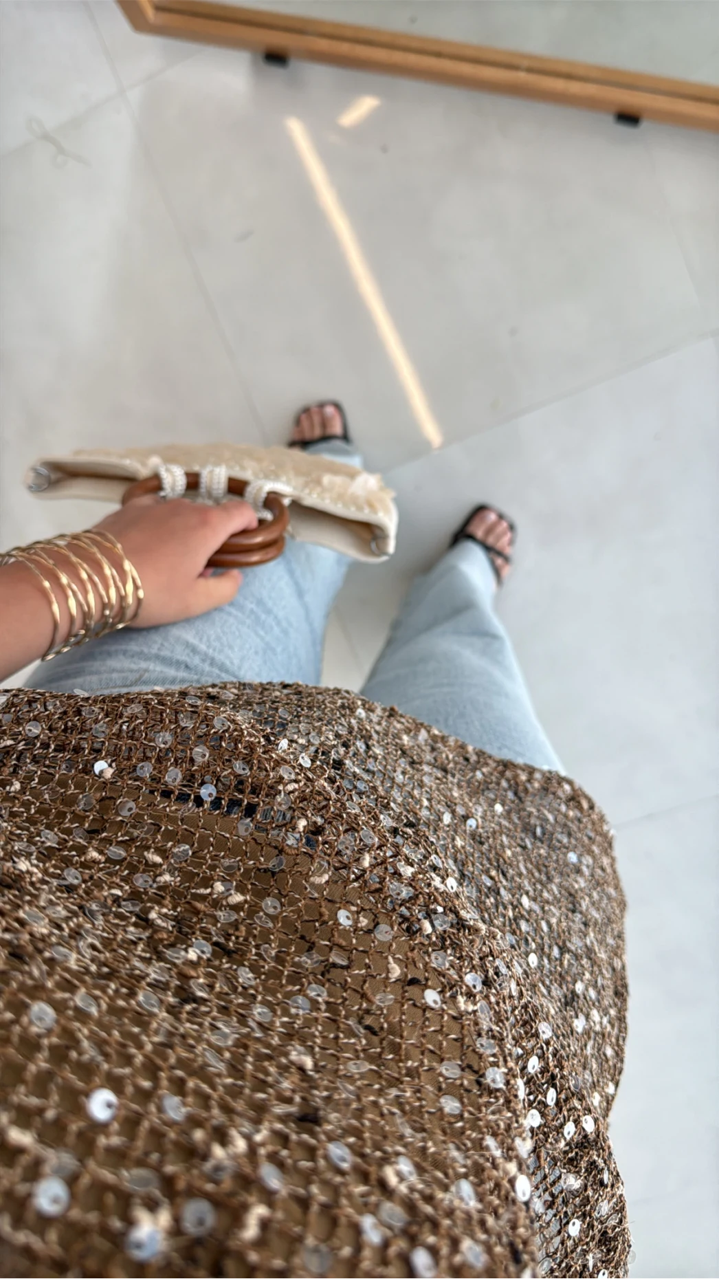 İçi Askılı Body Pullu Bluz - Vizon - Kod: 1115