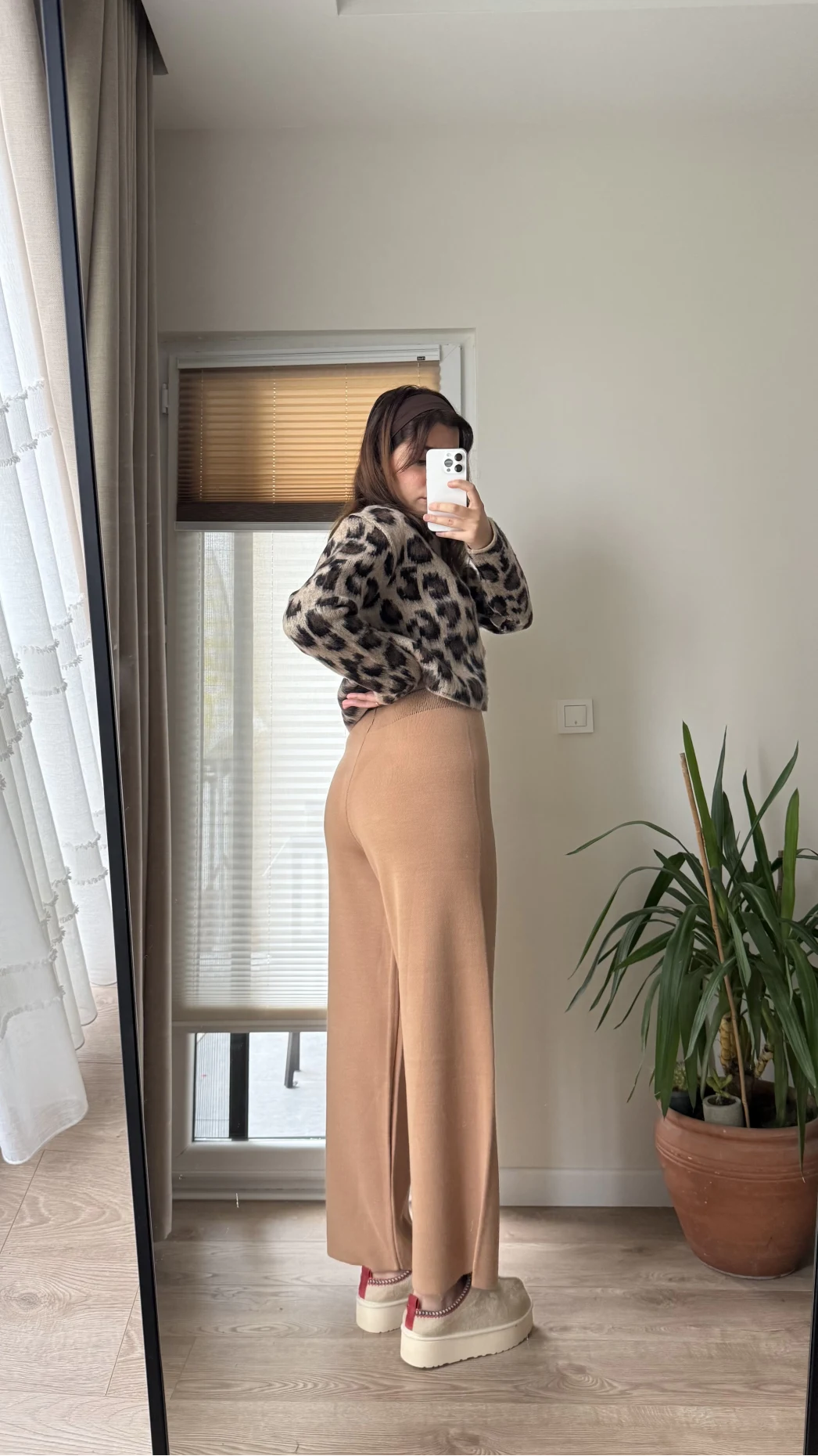 İSADORA Triko Likralı Pantolon Camel