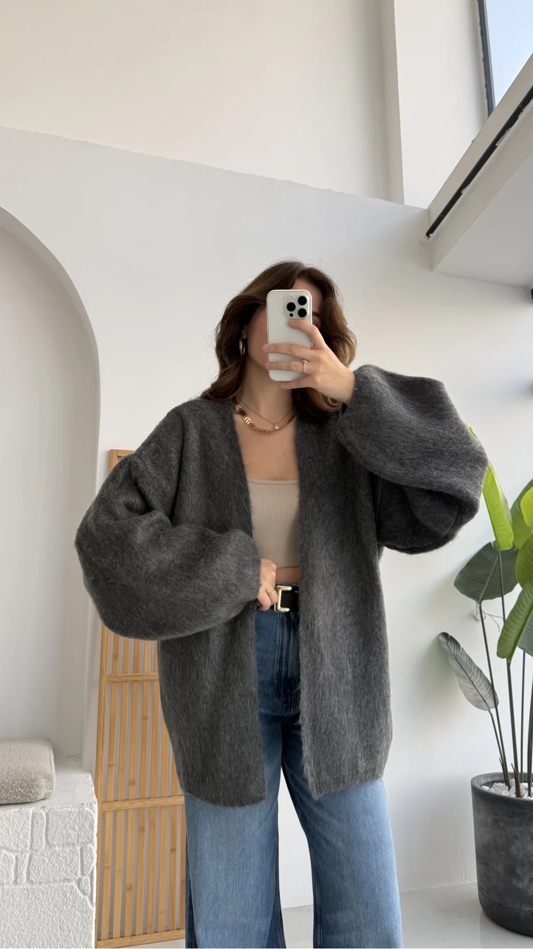 İsla Yün Hırka - Antrasit