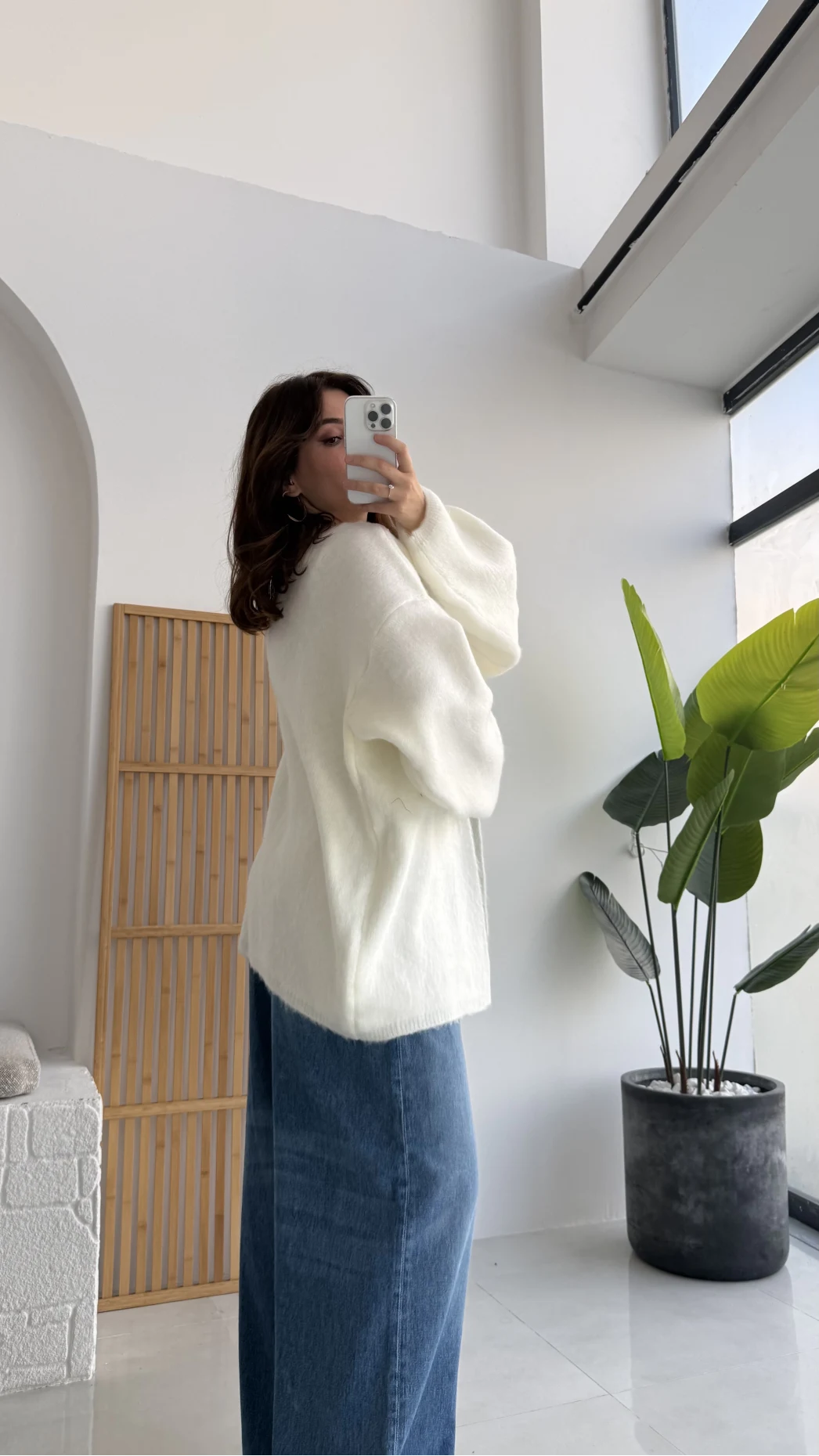 İsla Yün Hırka - Ekru