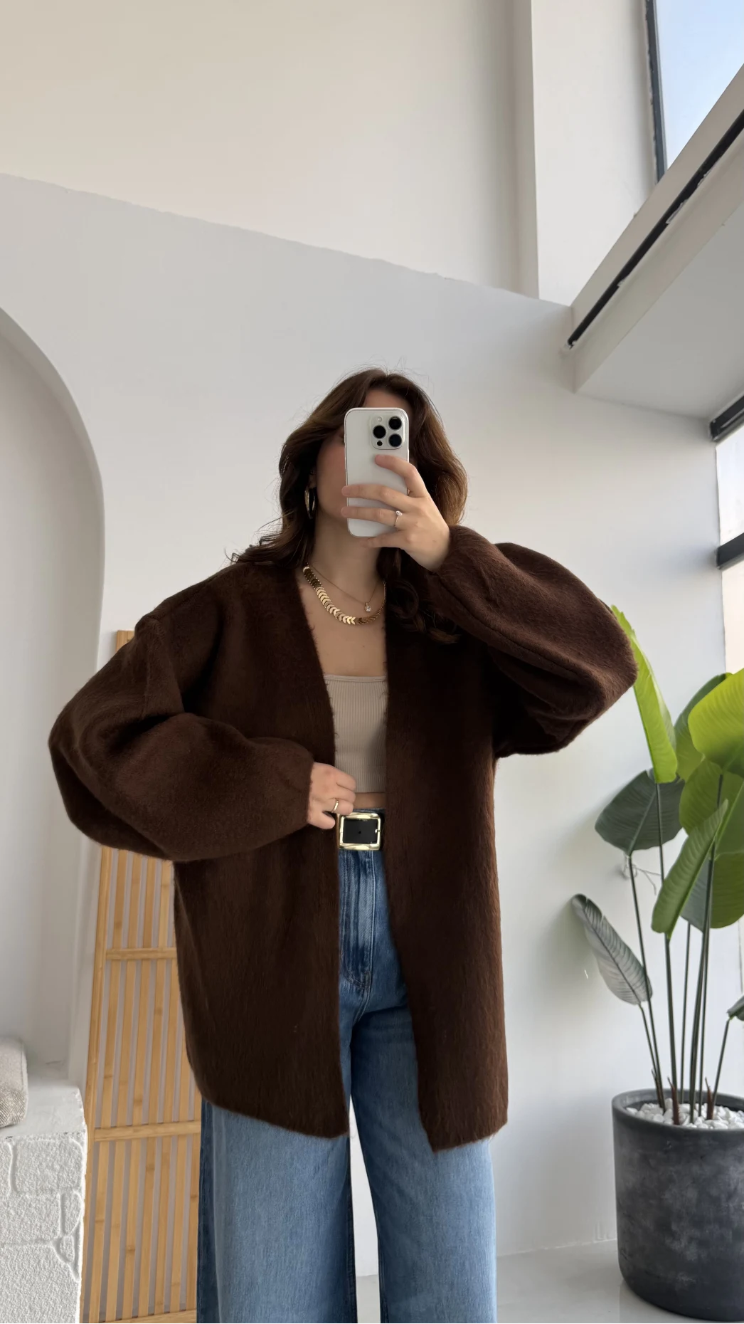 İsla Yün Hırka - Kahve