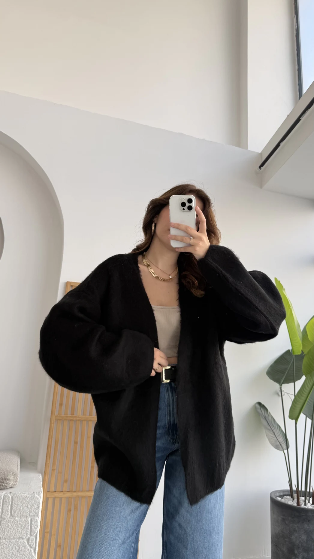 İsla Yün Hırka - Siyah