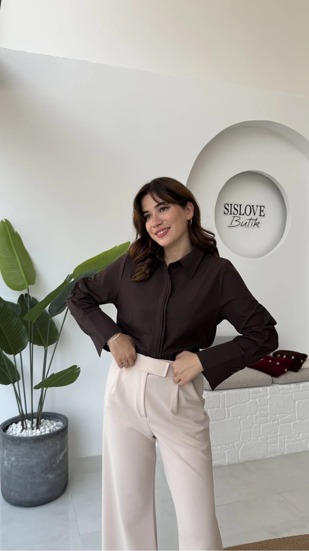 Jade Gömlek - Acı Kahve - Kod: 2140