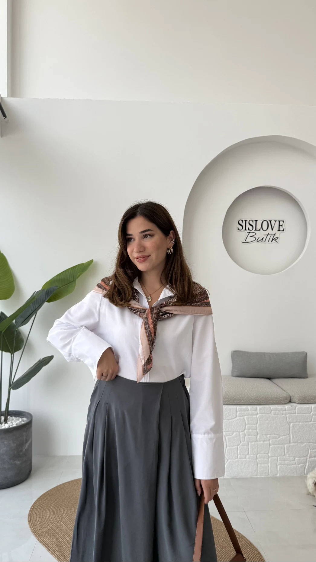Jade Gömlek - Beyaz - Kod: 2140