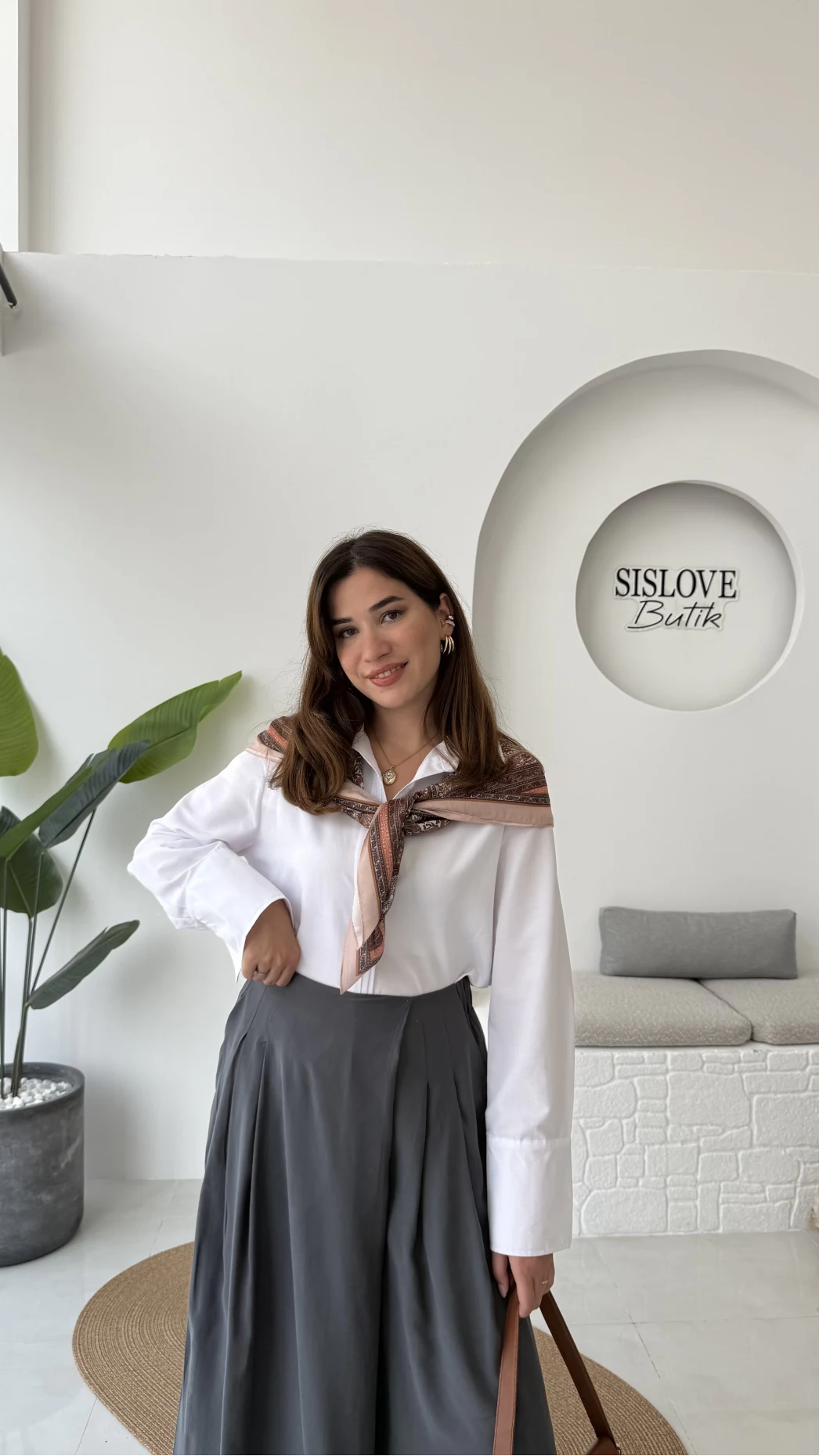Jade Gömlek - Beyaz - Kod: 2140
