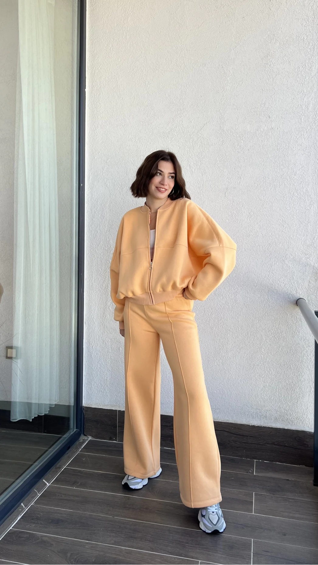 Jaxsa Turuncu 3 İplik Eşofman Takımı