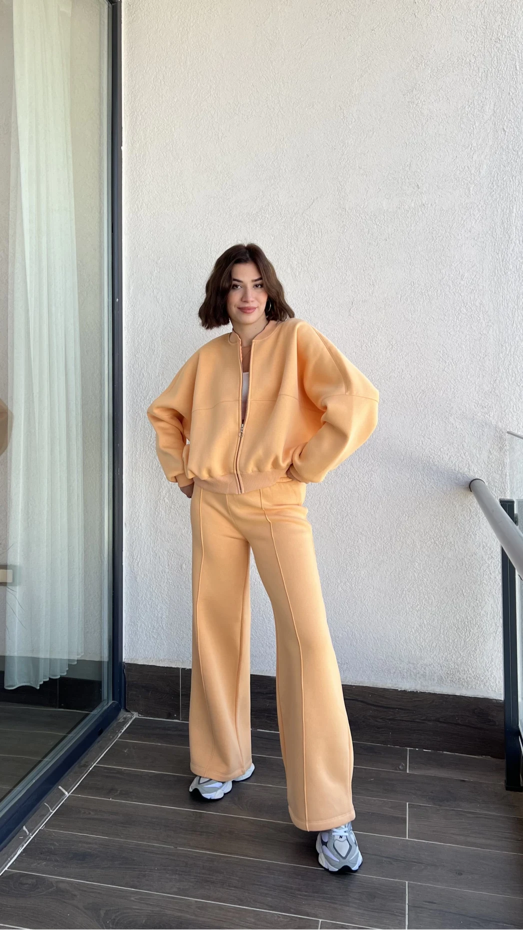 Jaxsa Turuncu 3 İplik Eşofman Takımı