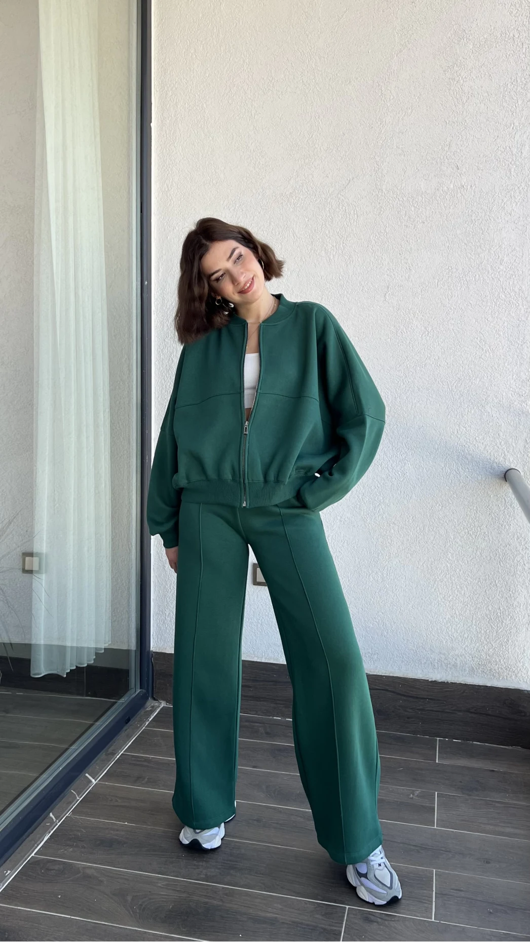 Jaxsa Yeşil 3 İplik Eşofman Takımı