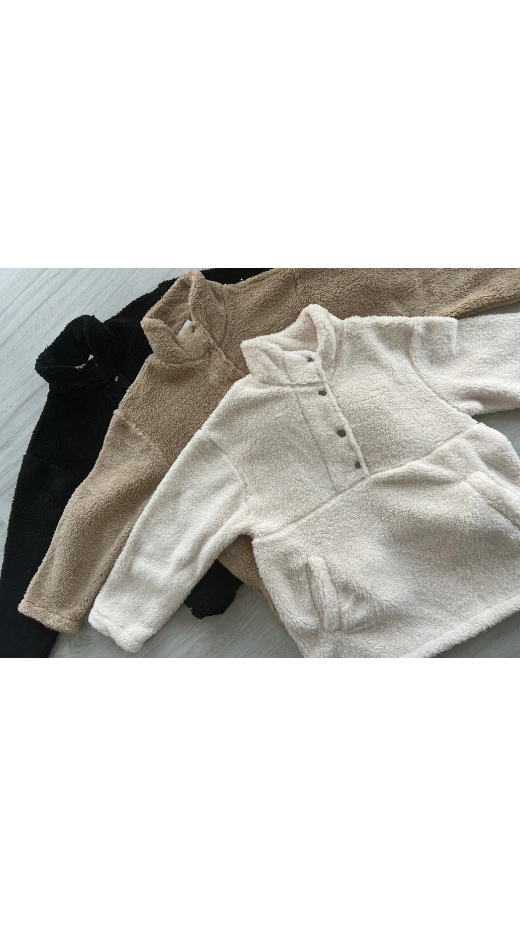 Jayla Siyah Peluş Sweat