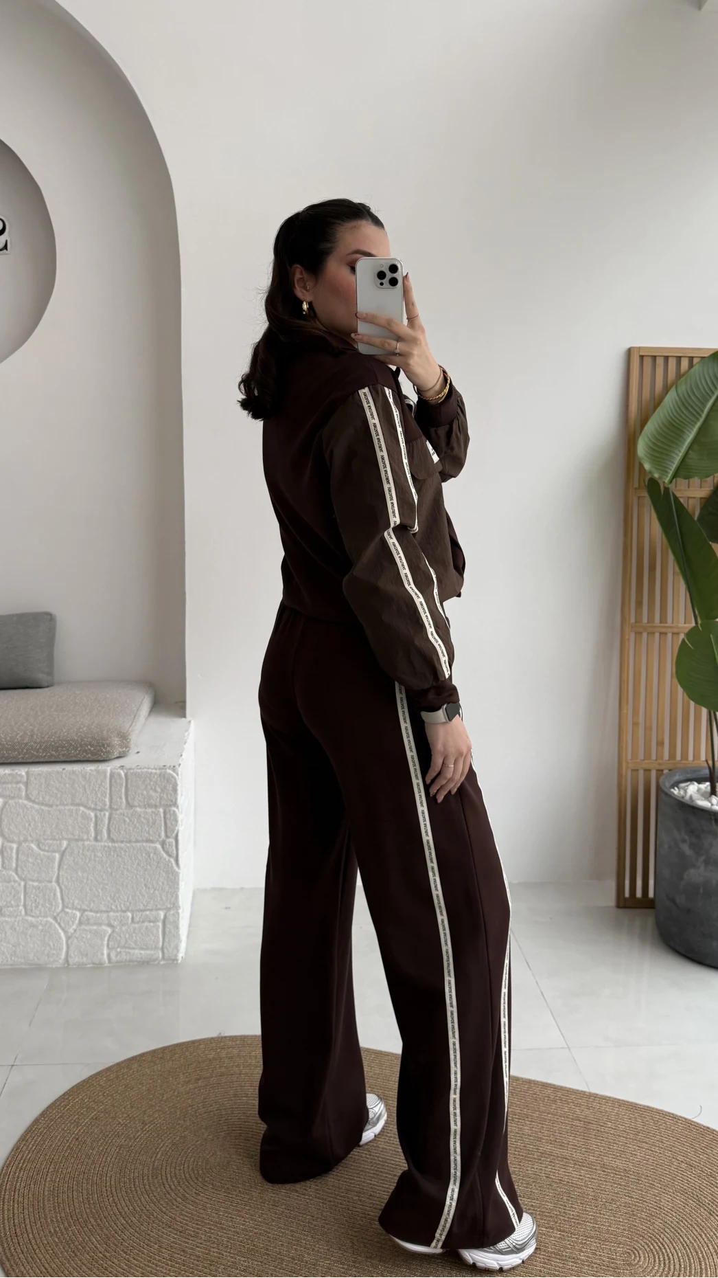 Jennifer Oys Paraşüt Takım - Acı Kahve - Kod: 8075