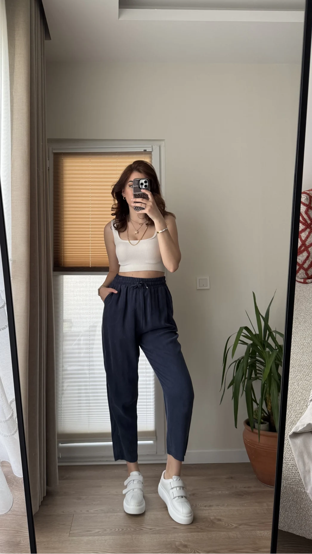 Jogger Modal Lastikli Pantalon - Lacivert