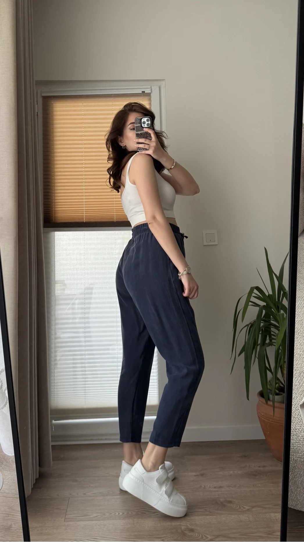 Jogger Modal Lastikli Pantalon - Lacivert