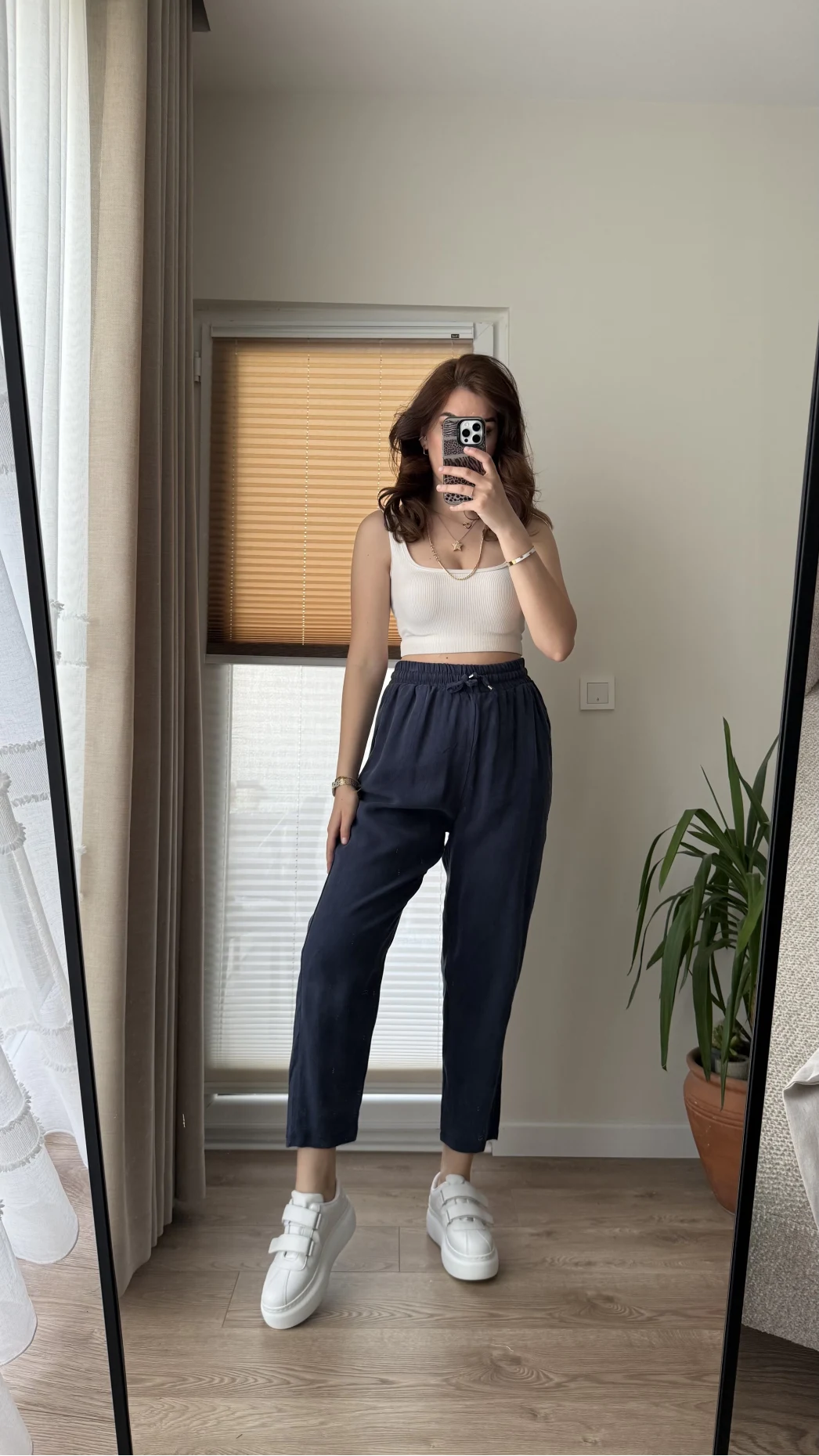 Jogger Modal Lastikli Pantalon - Lacivert