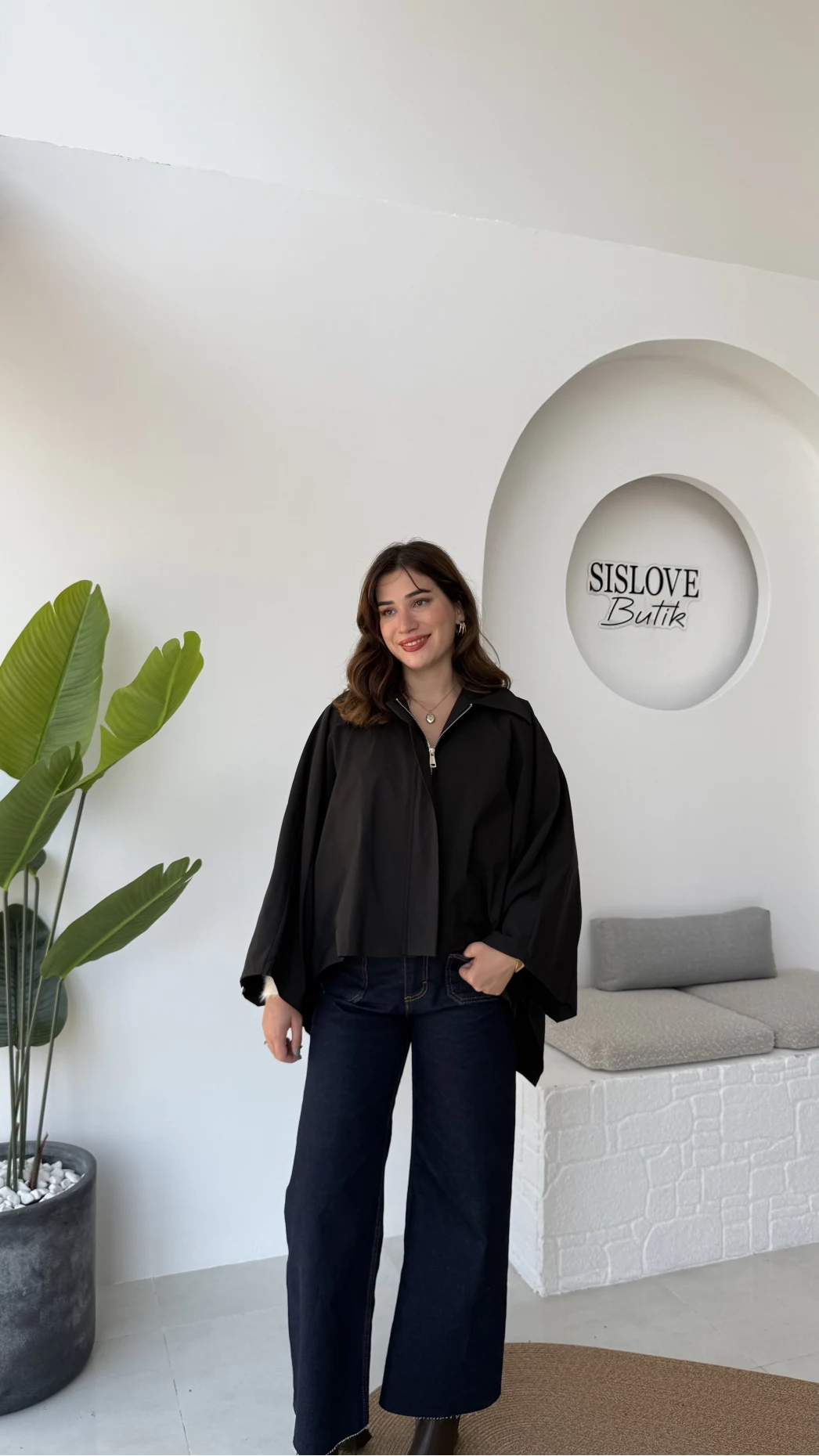 Josie Pelerin Trençkot - Siyah - Kod: 7603