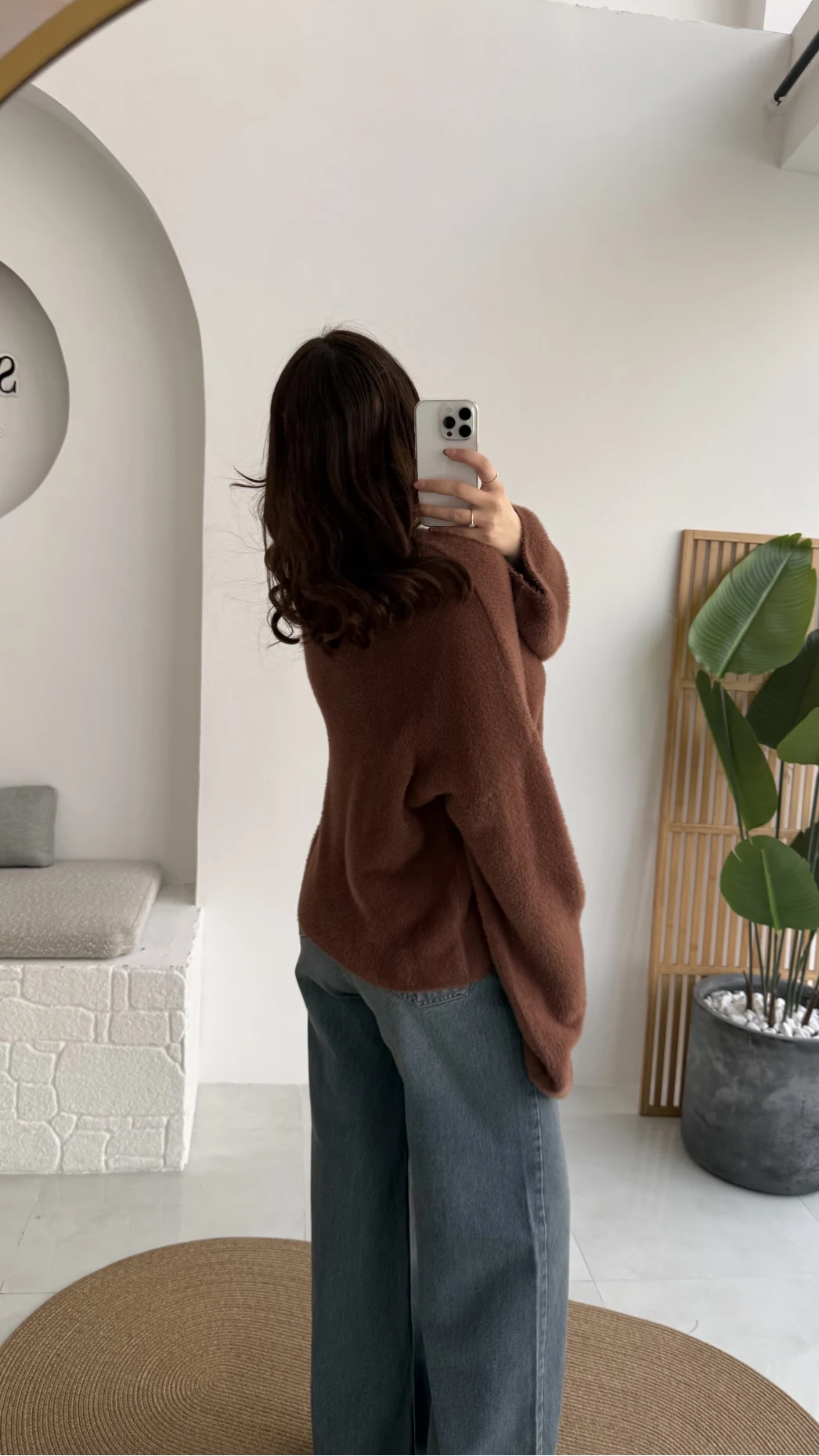 Julietta Bisiklet Yaka Yumoş Kazak - Kahverengi - Kod: 4752