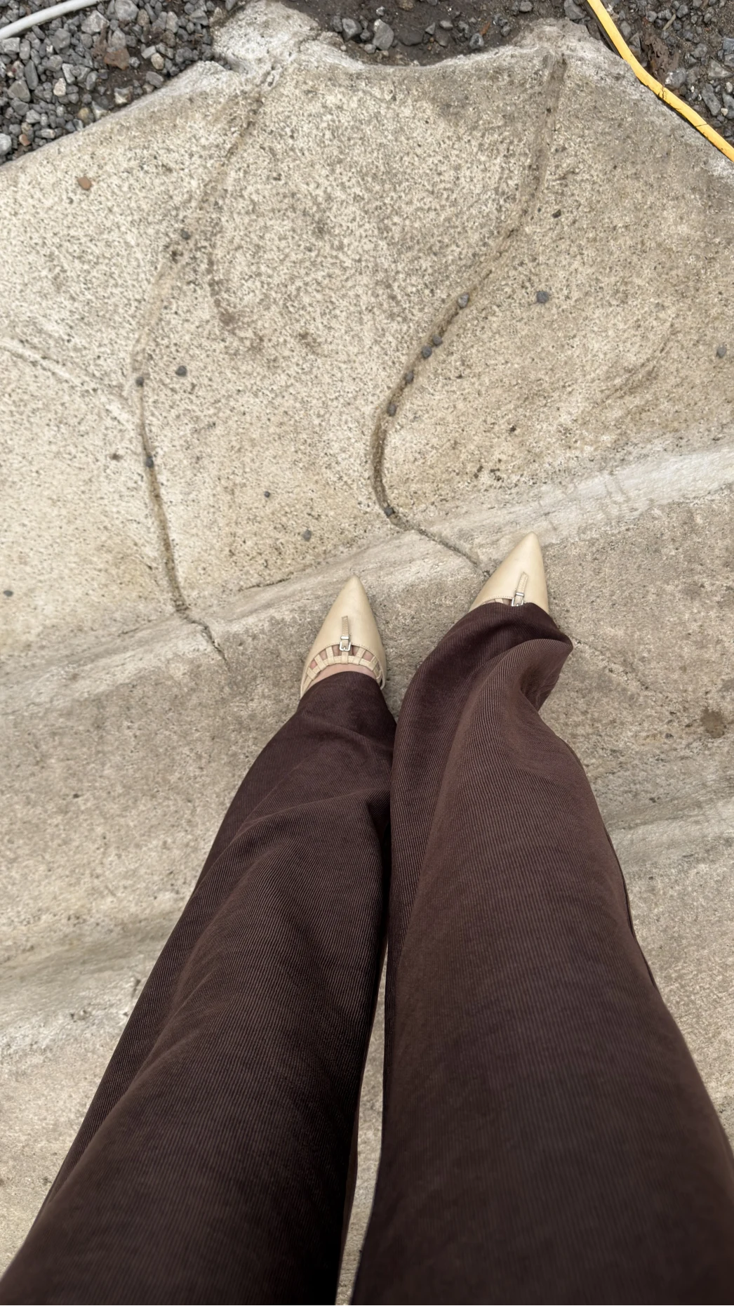 Kadife Cırt Detay Pantolon - Kahverengi - Kod: 3997