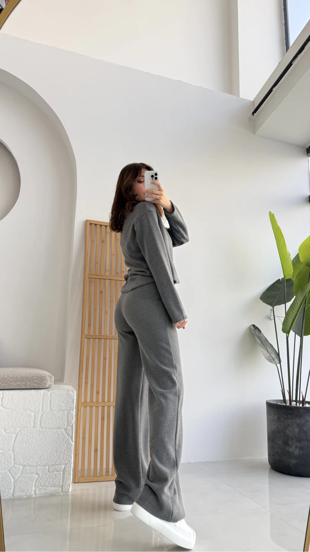 Kadife Fitili Takım Antrasit