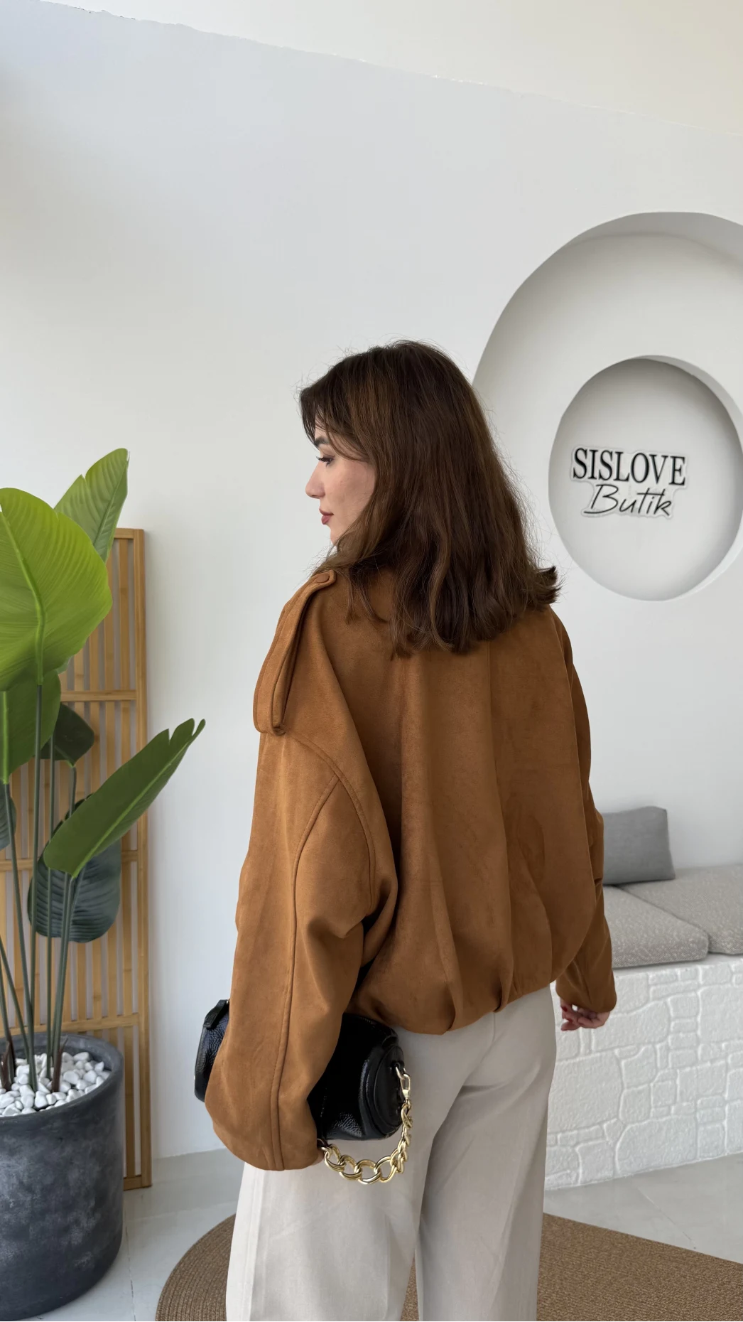 Kahverengi Süet Ceket - Kod: 508245