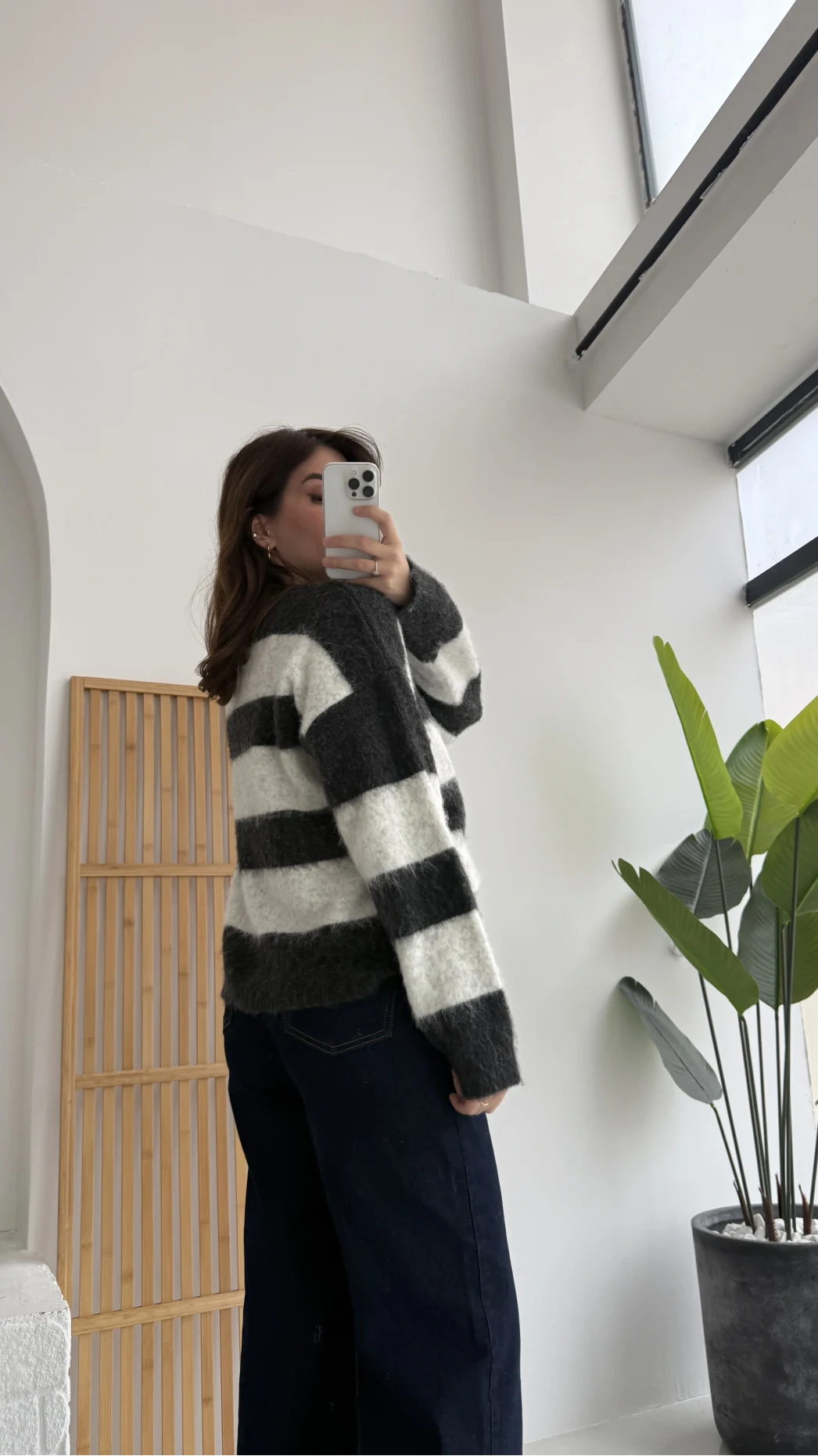 Kalın Çizgili Kazak - Antrasit