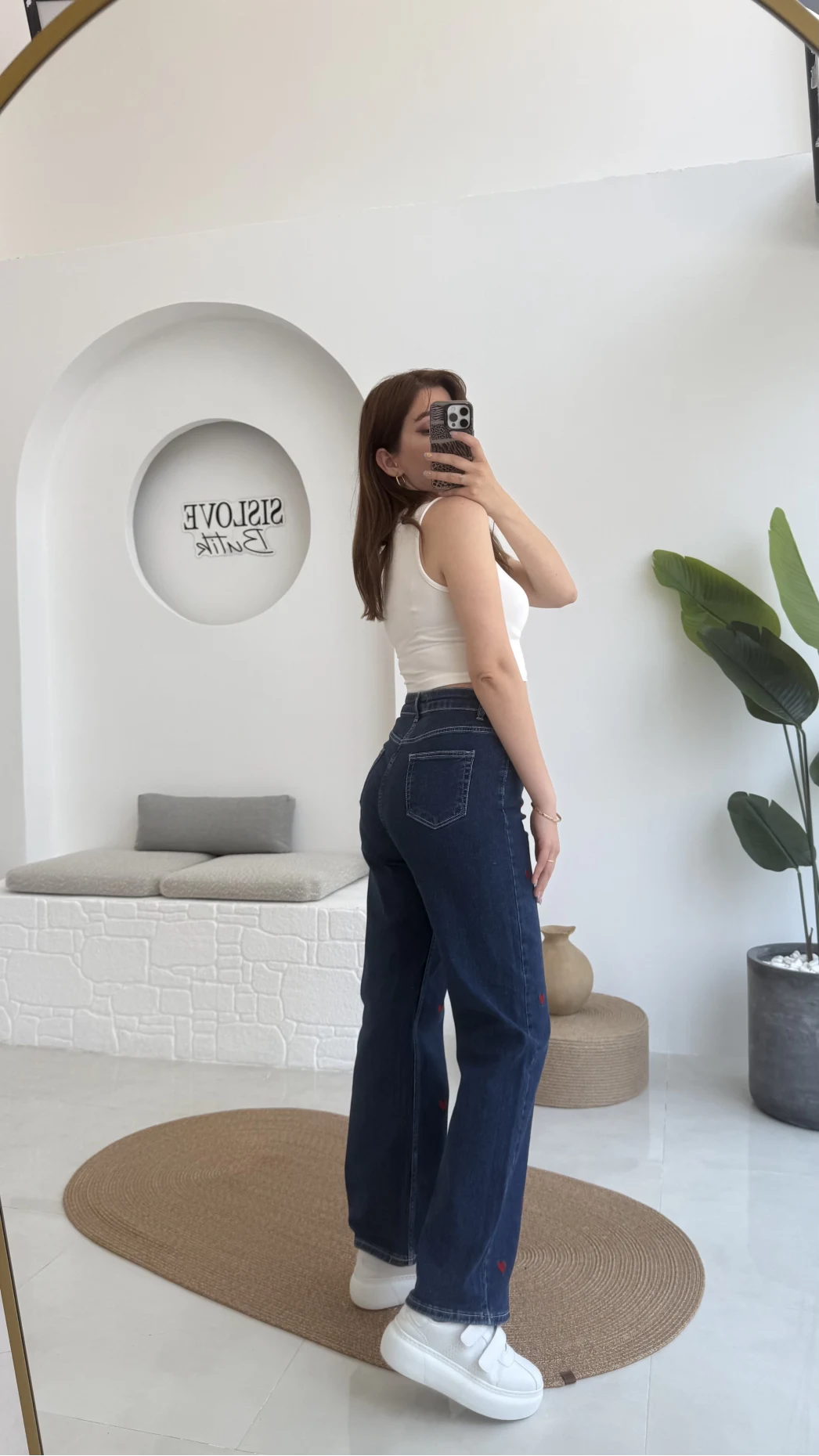 Kalpli Kot Pantolon Koyu Mavi