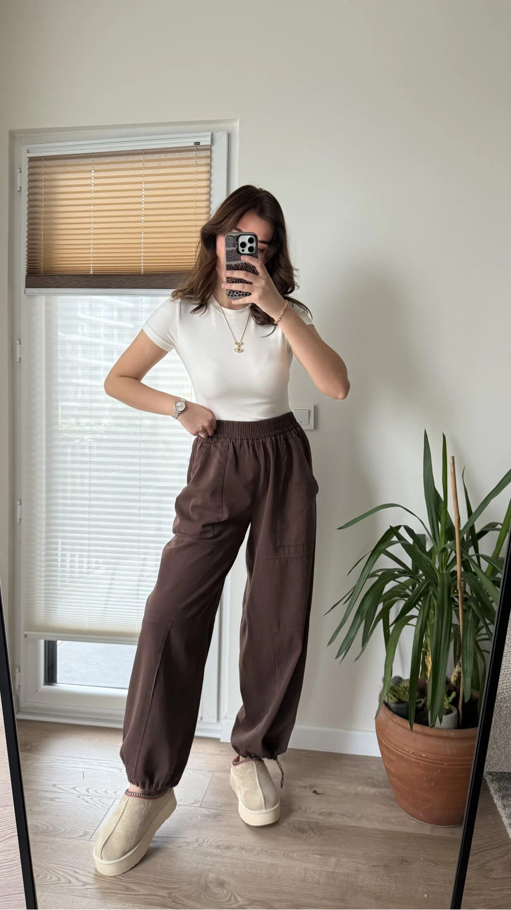 Kargo Gabardin Pantolon Acı Kahve