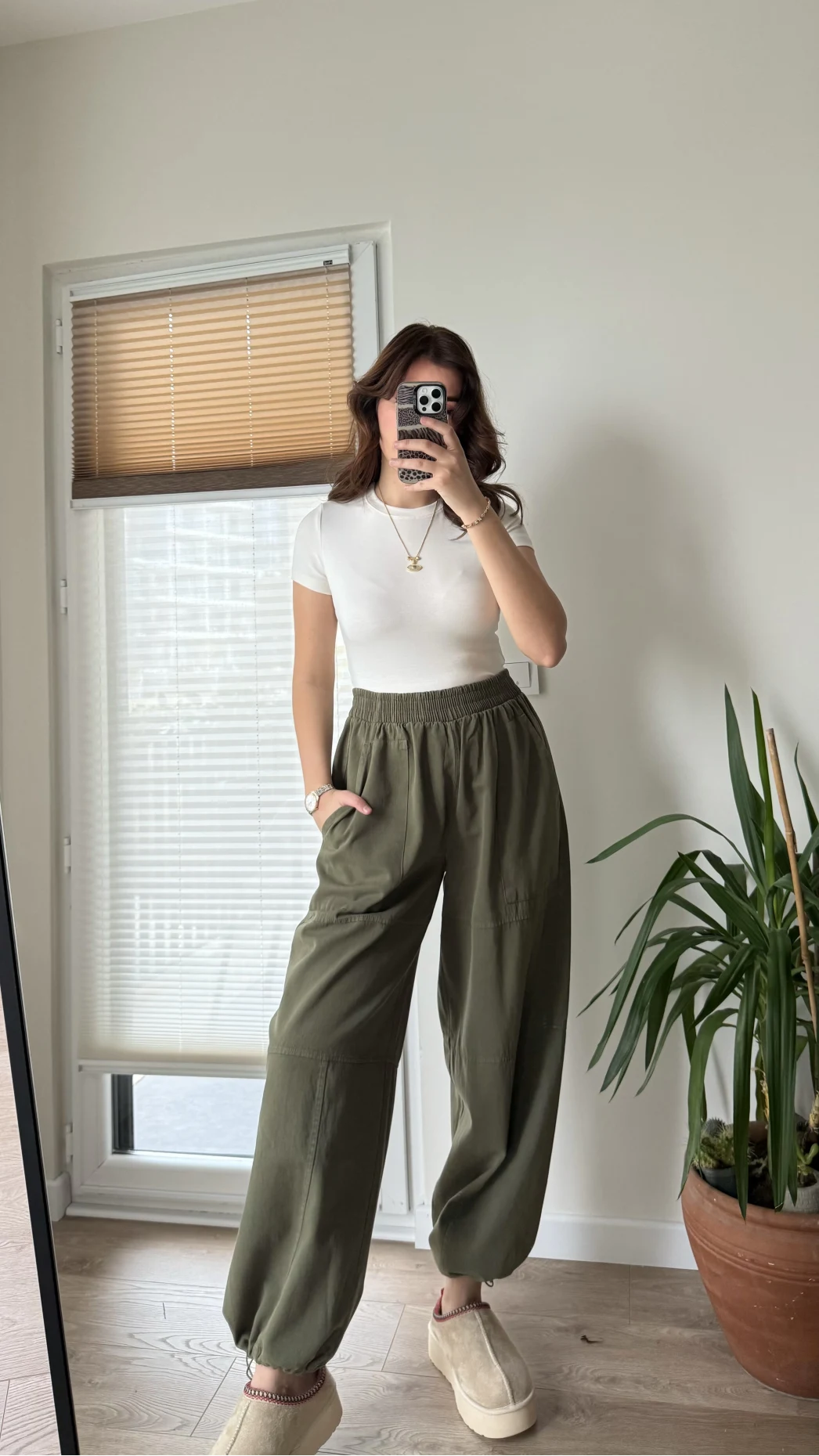 Kargo Gabardin Pantolon Haki