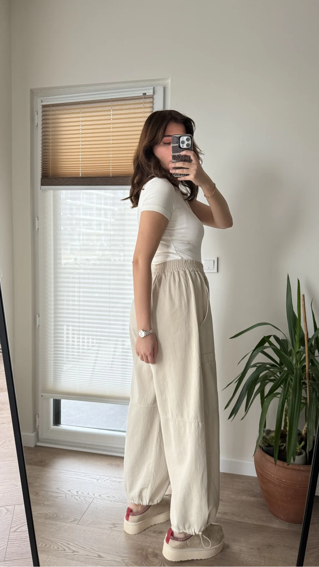 Kargo Gabardin Pantolon Krem